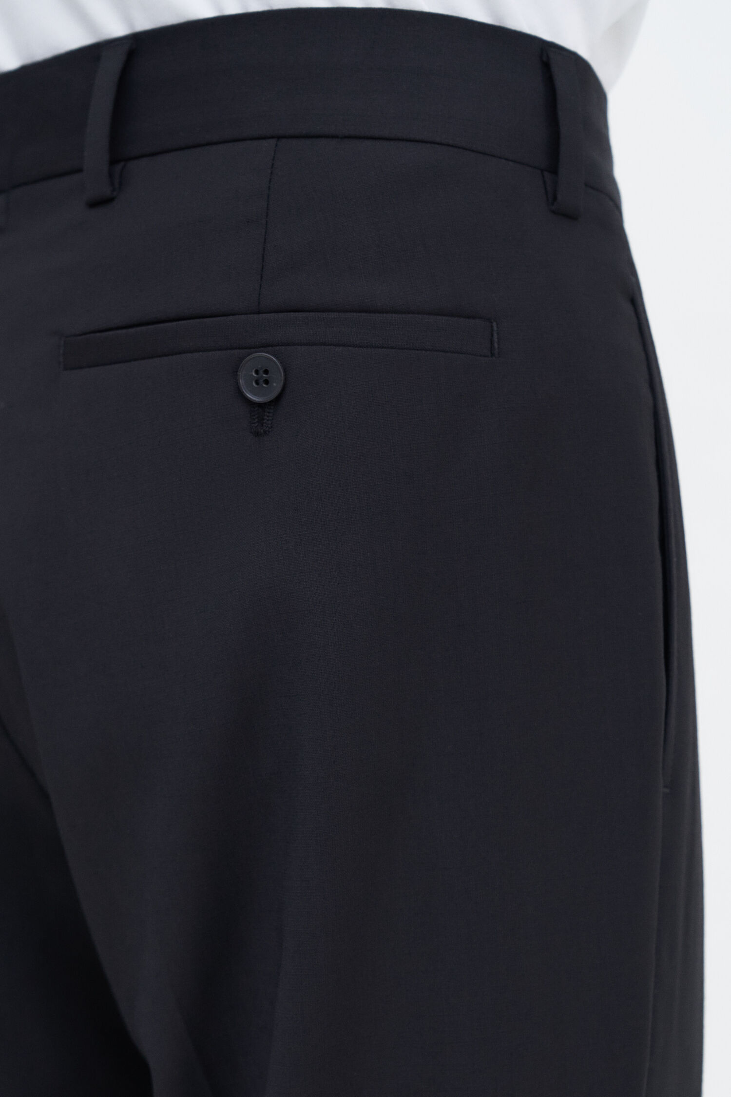 Slim Tapered Wool Trousers