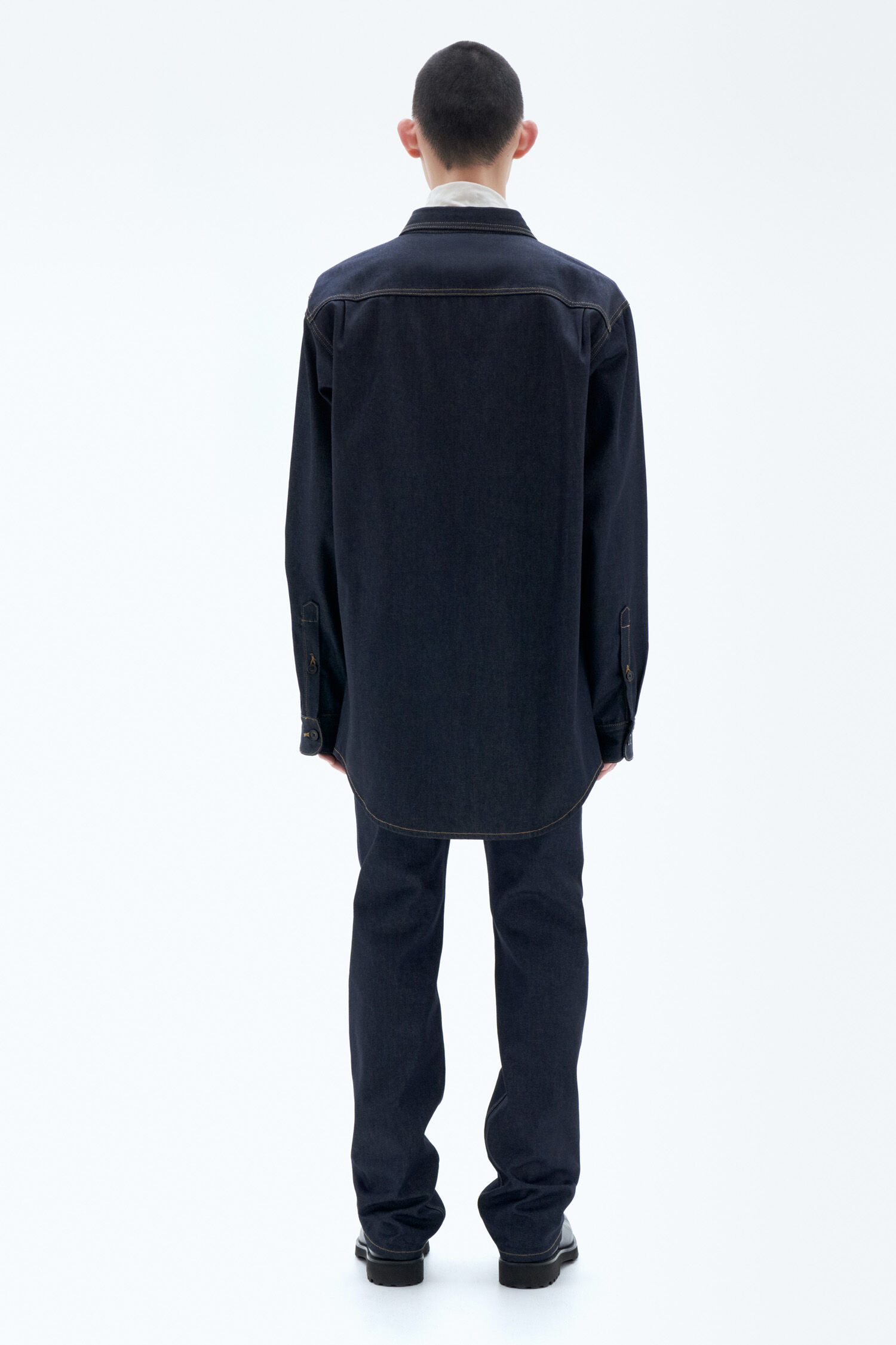 Oversize Denim Shirt - Midnight Blue | FILIPPA K