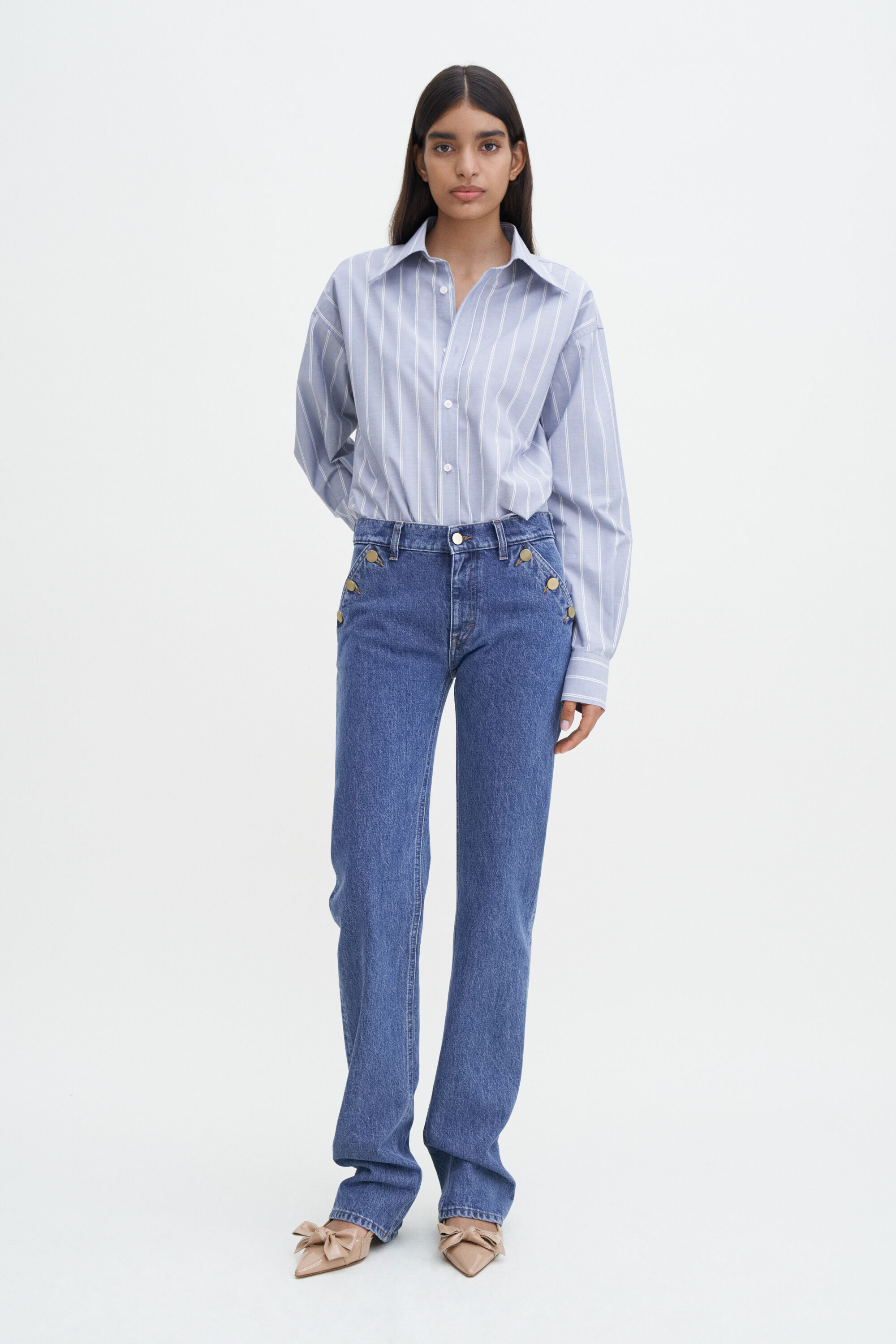 Filippa k mid blue denim skirt outlet