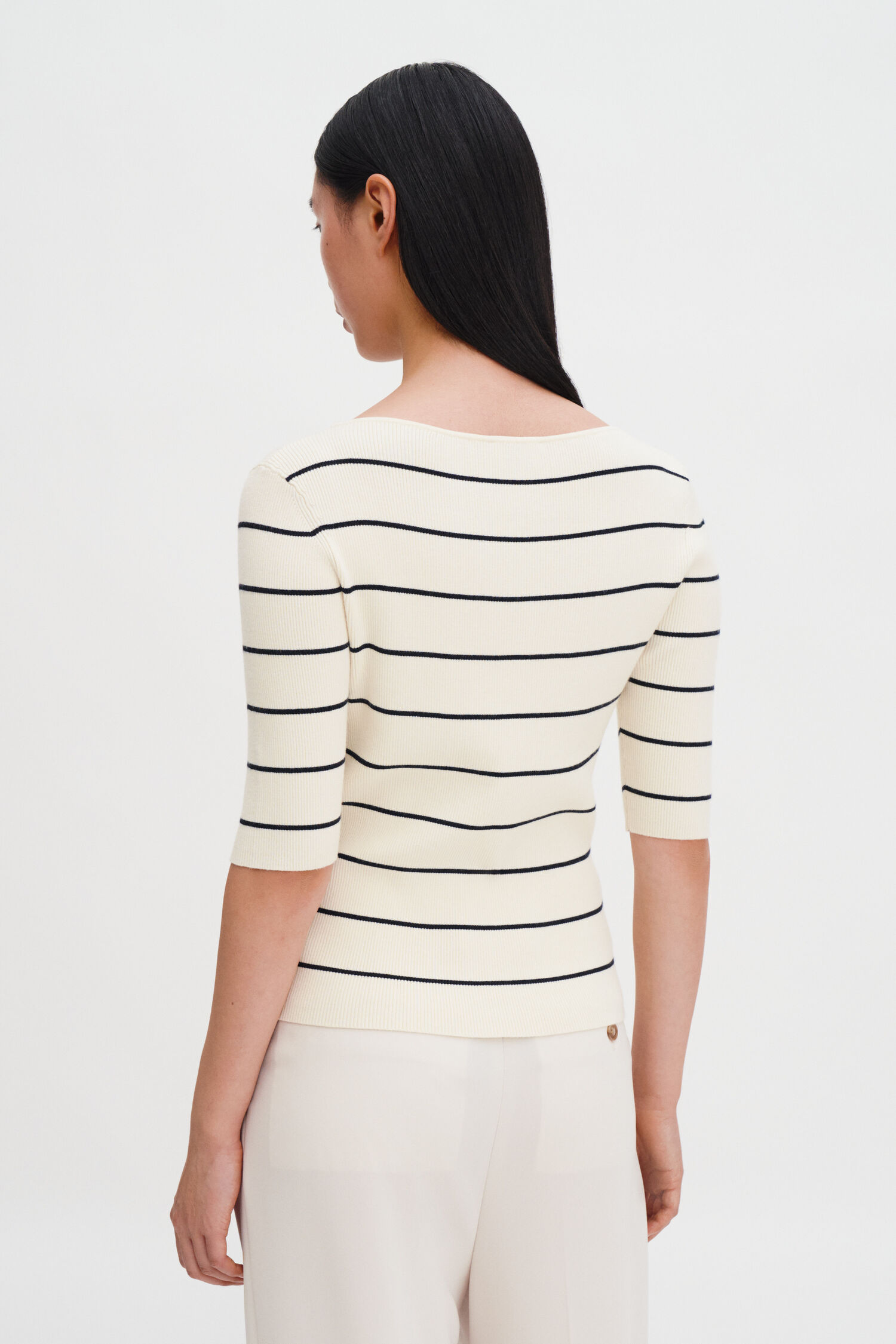 Boatneck Rib Top