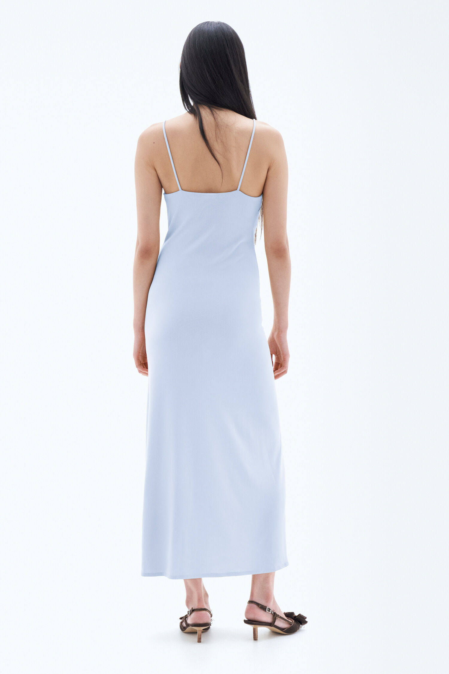 High Neck Slip Dress
