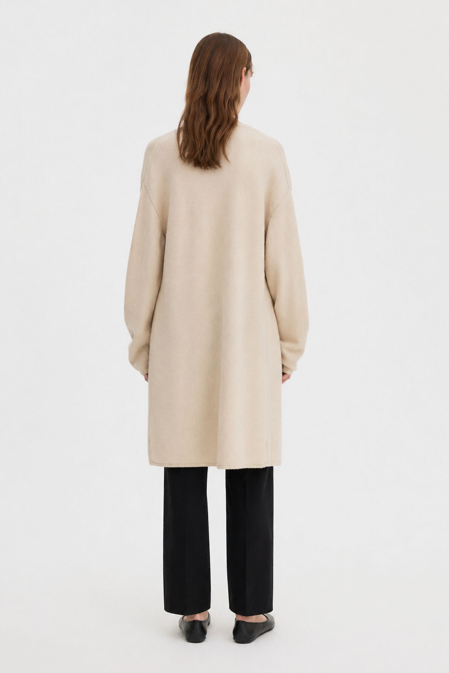 Wool Cashmere Long Cardigan