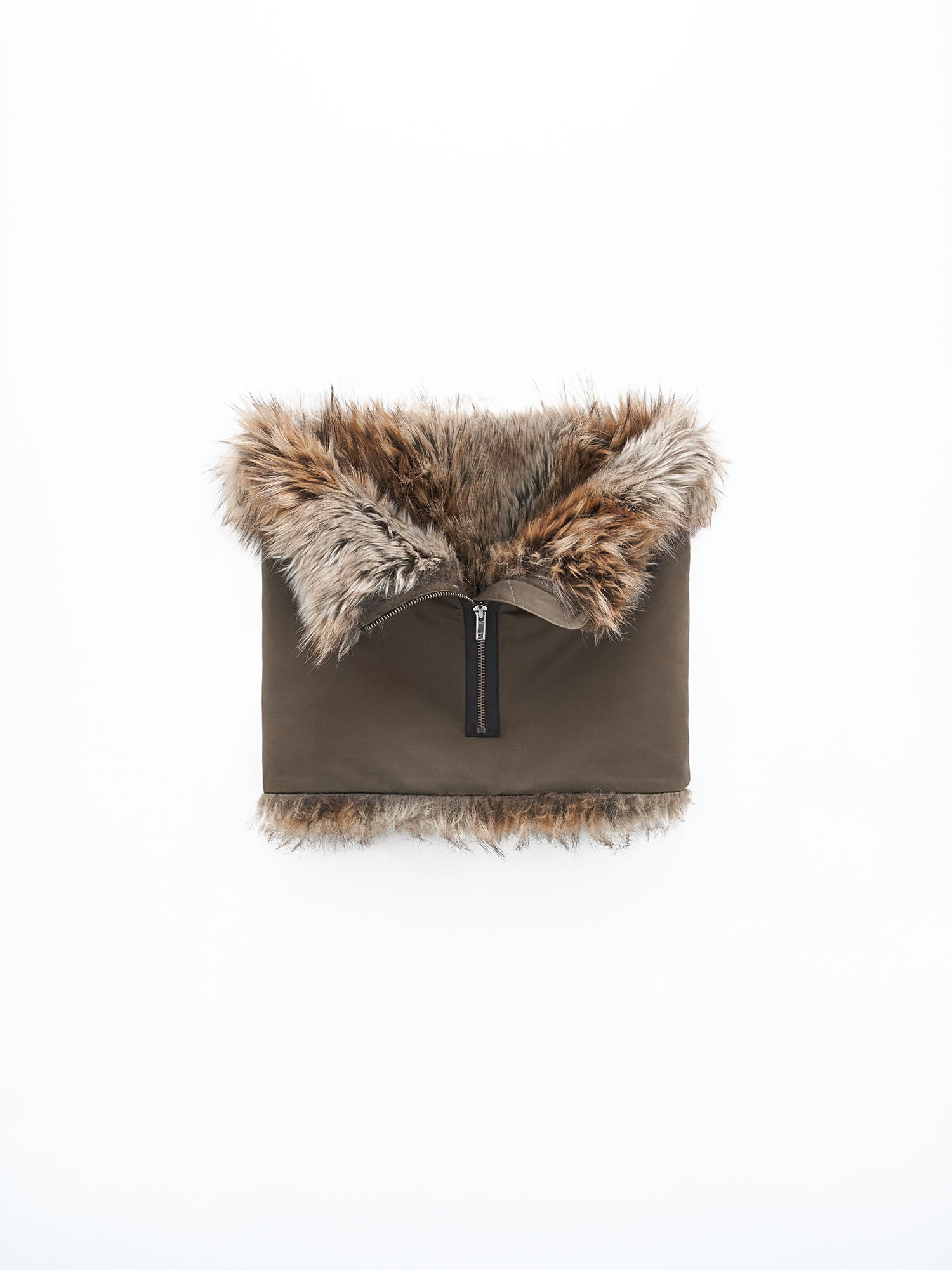 Faux Fur Zip Collar