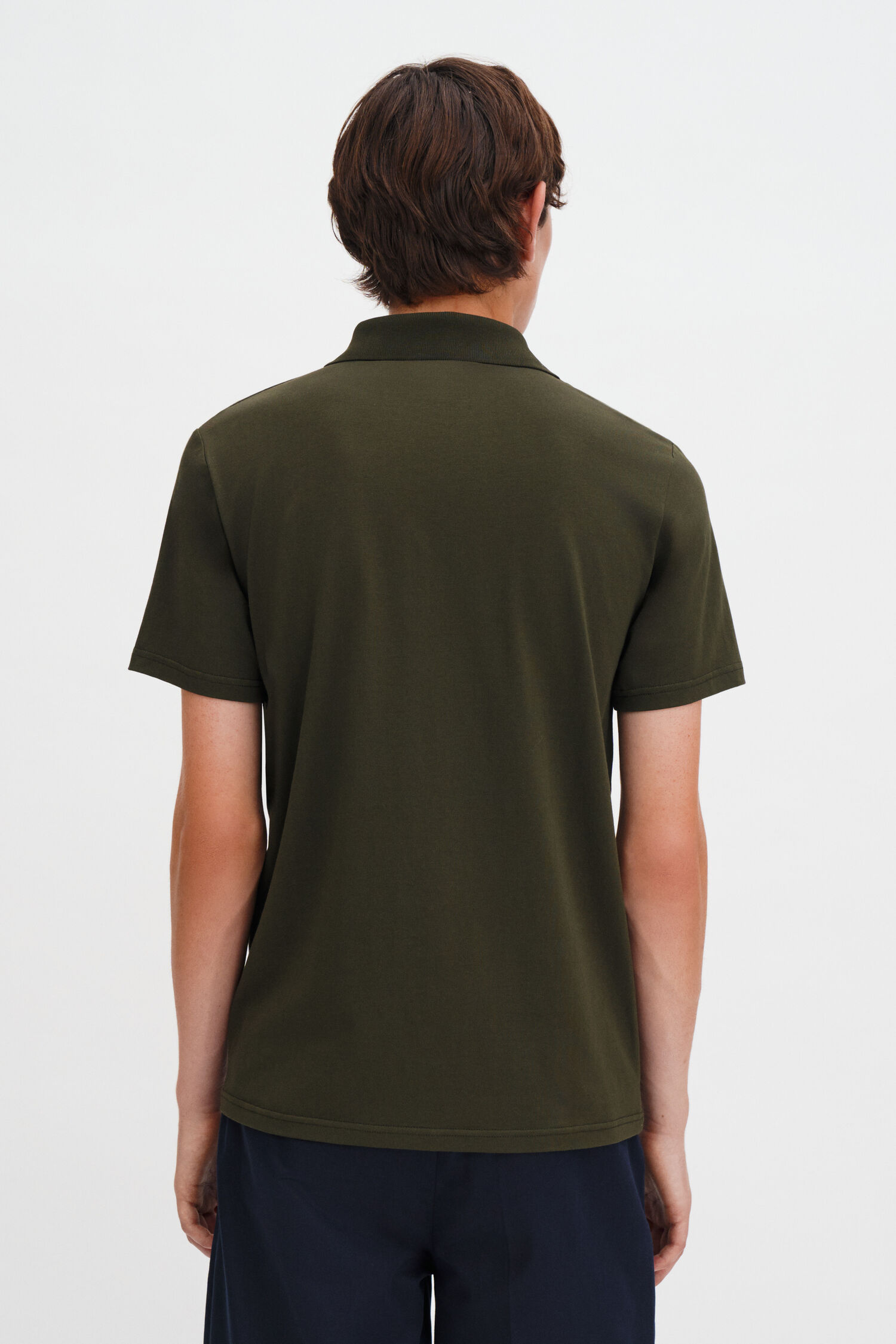 Stretch Cotton Polo T-Shirt