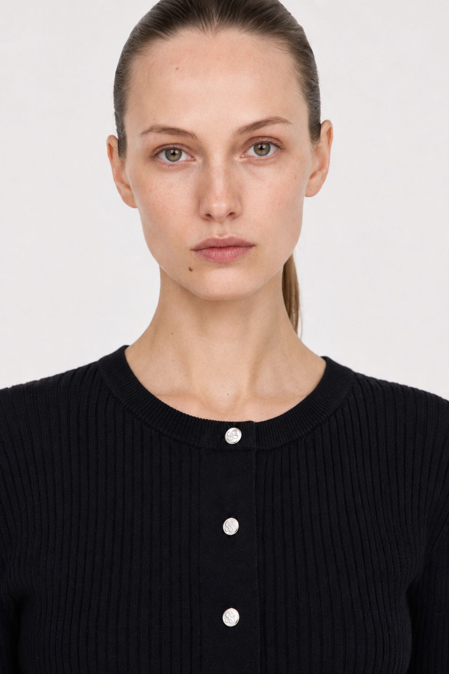 Ribbed Knit Henley