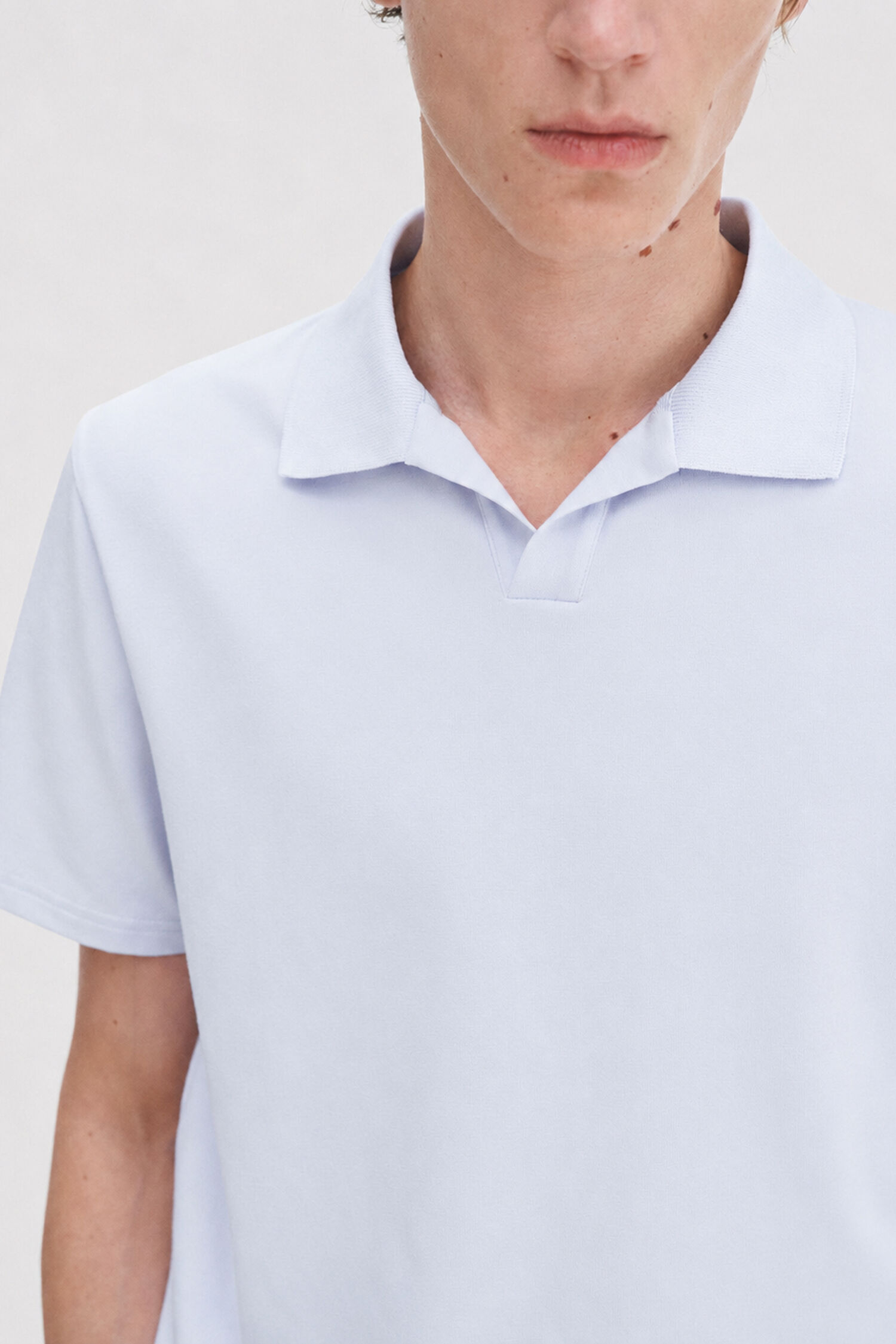Stretch Cotton Polo T-Shirt