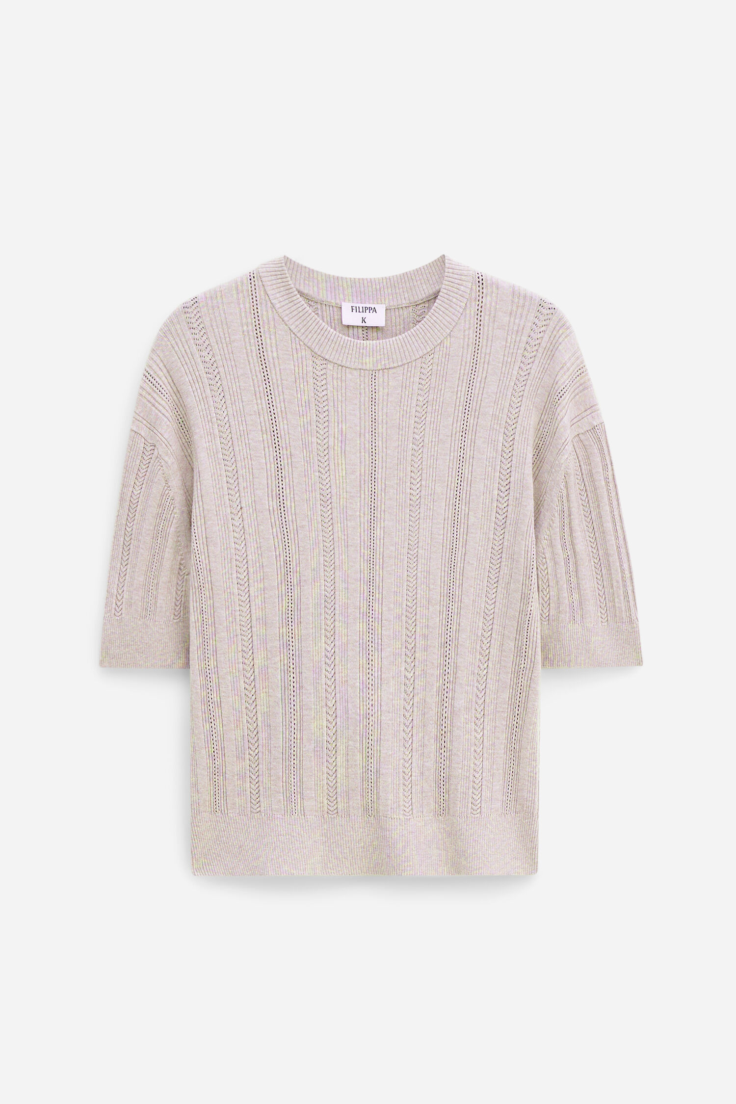 Braid Knit T-Shirt