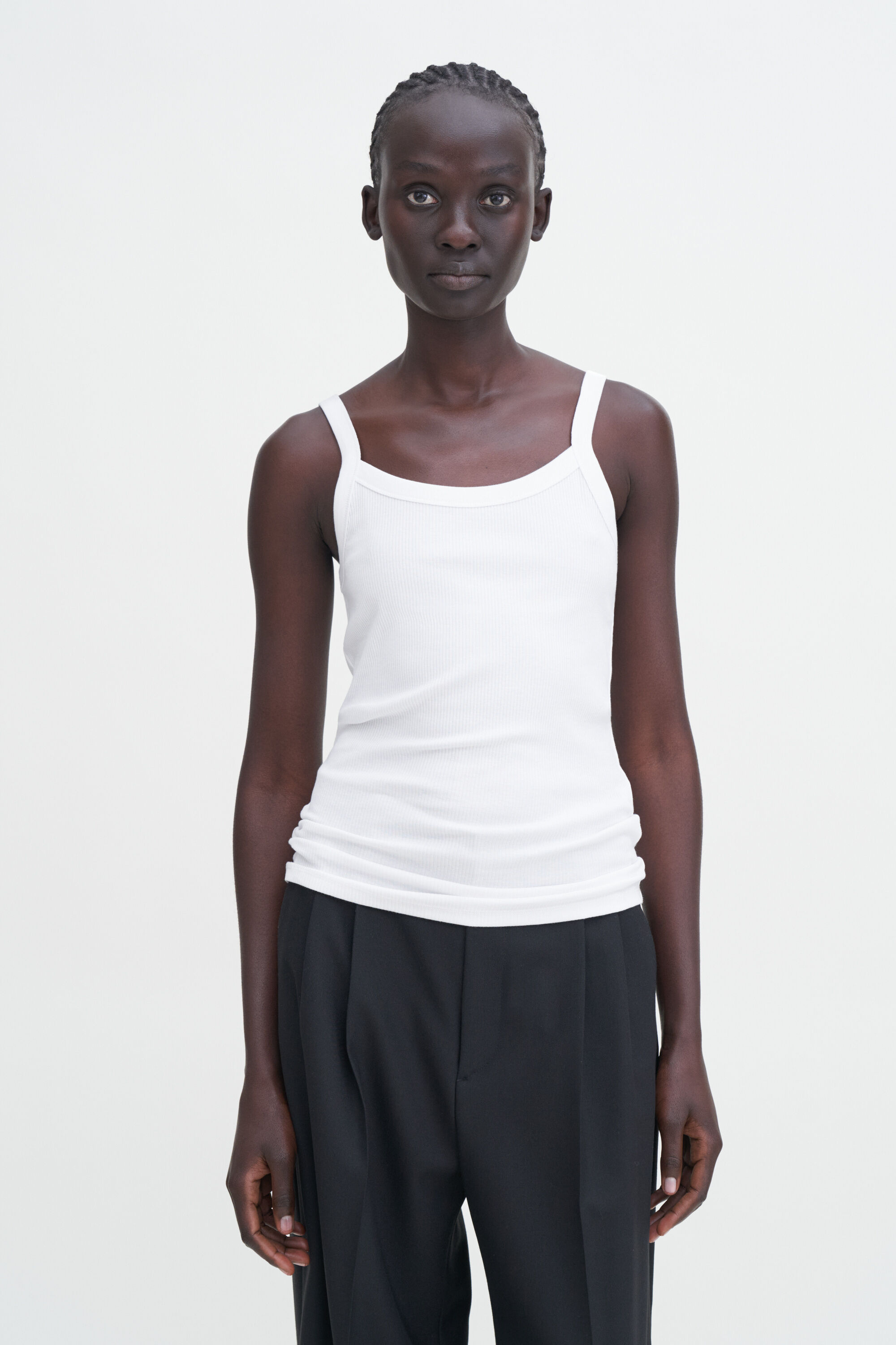 Fine Rib Singlet White Filippa K