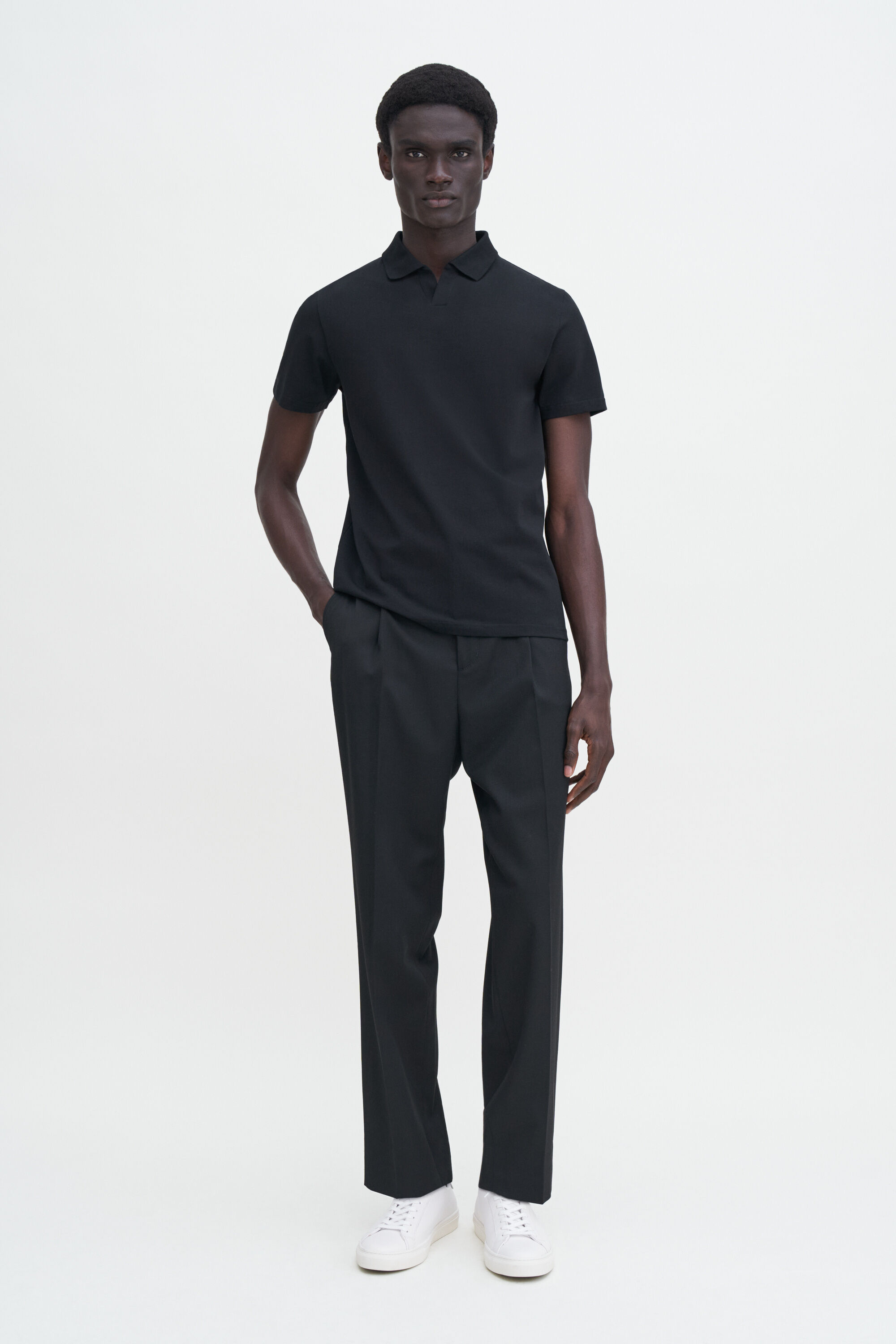 Stretch Cotton Polo T Shirt