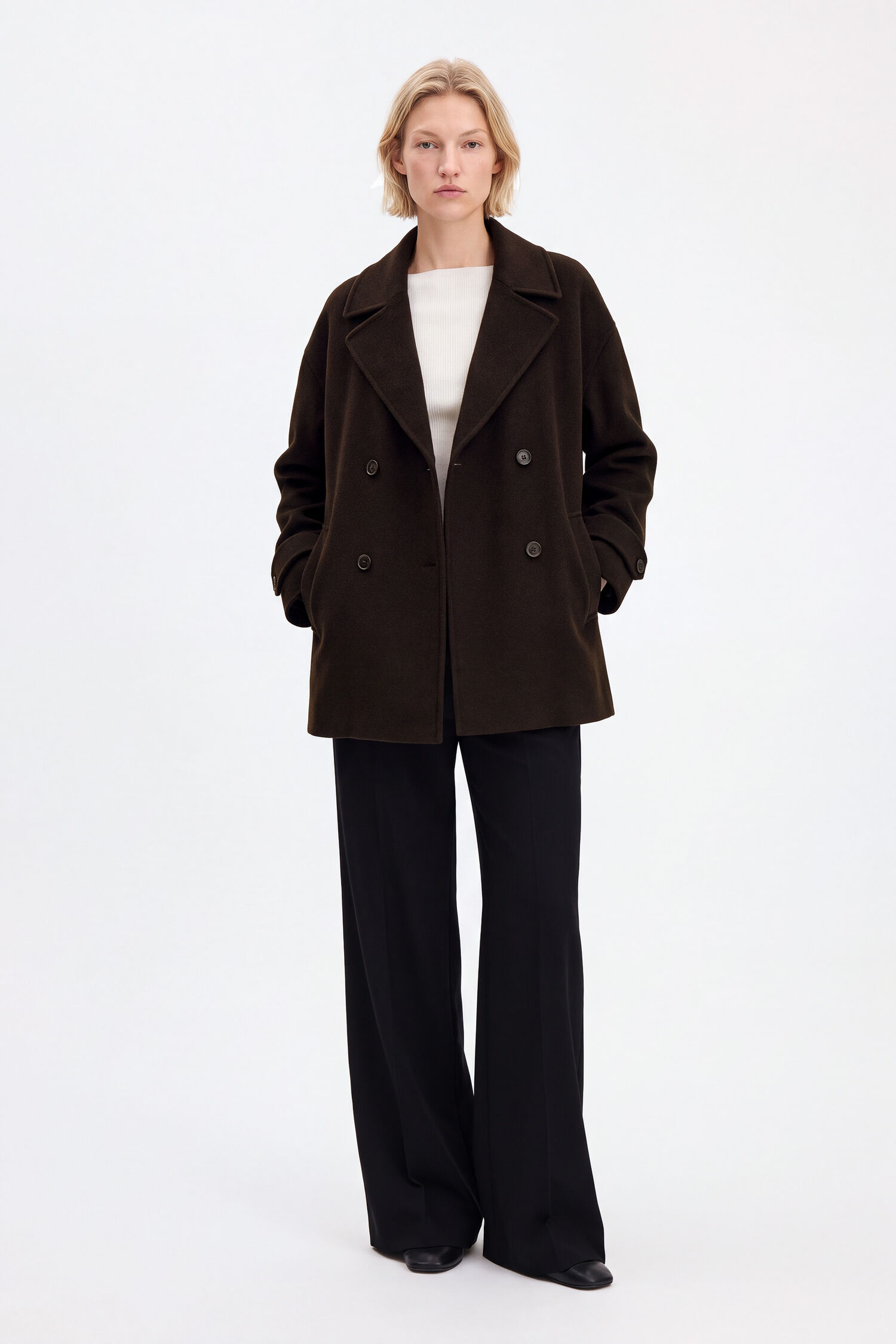 Audrey Wool Doubl&eacute; Jacket