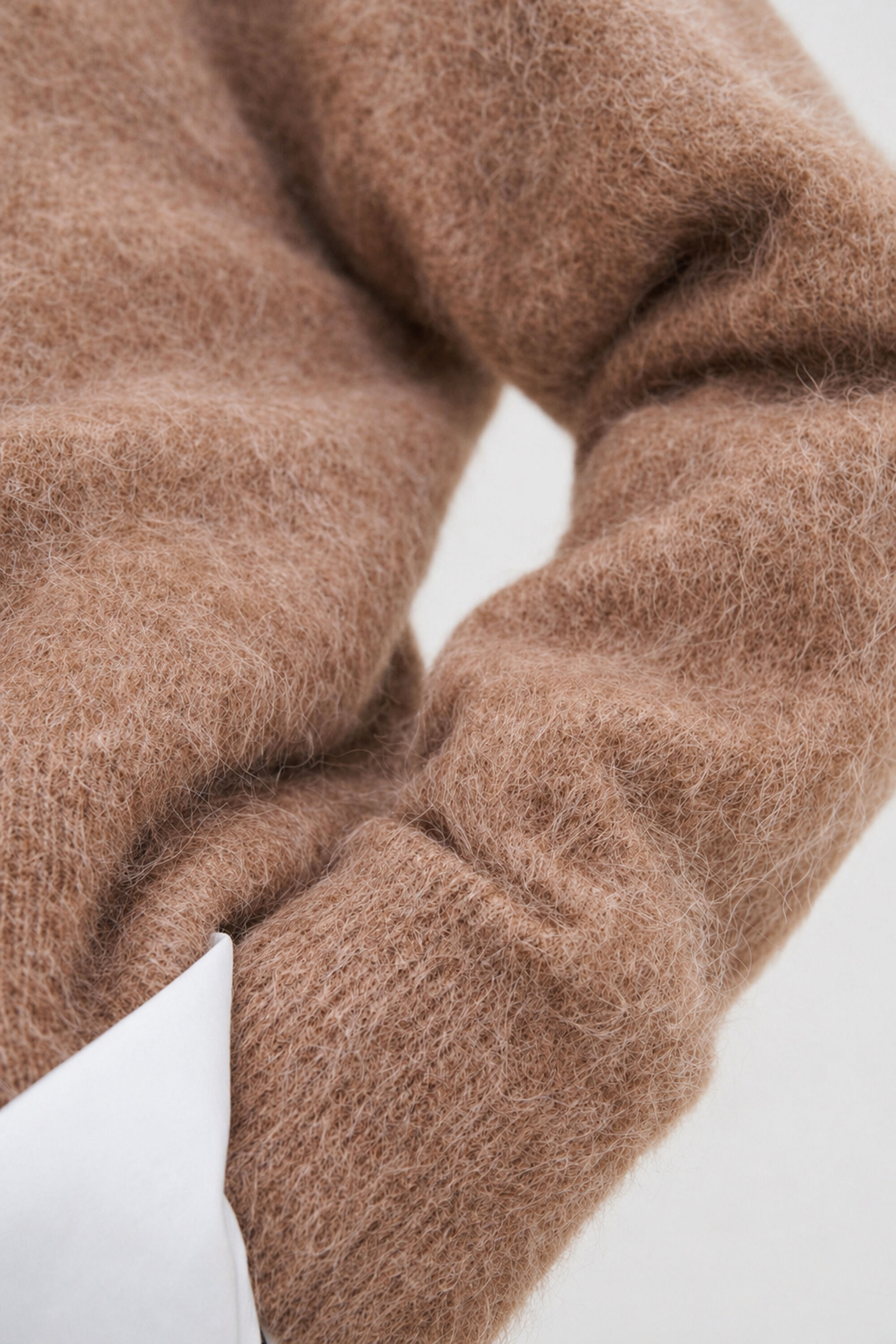 Fluffy Sweater - Dark Beige | FILIPPA K