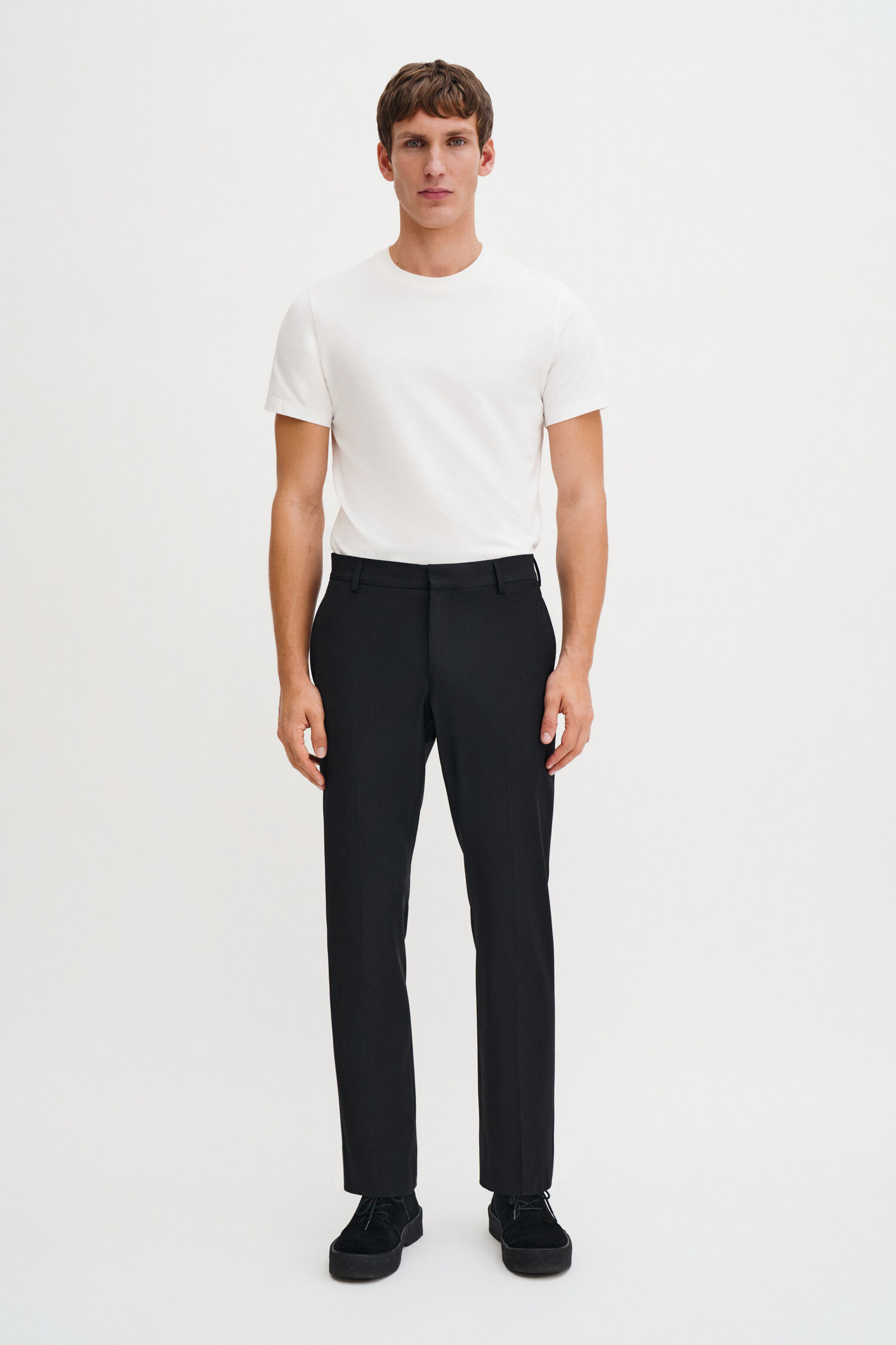 Slim Tapered Wool Trousers