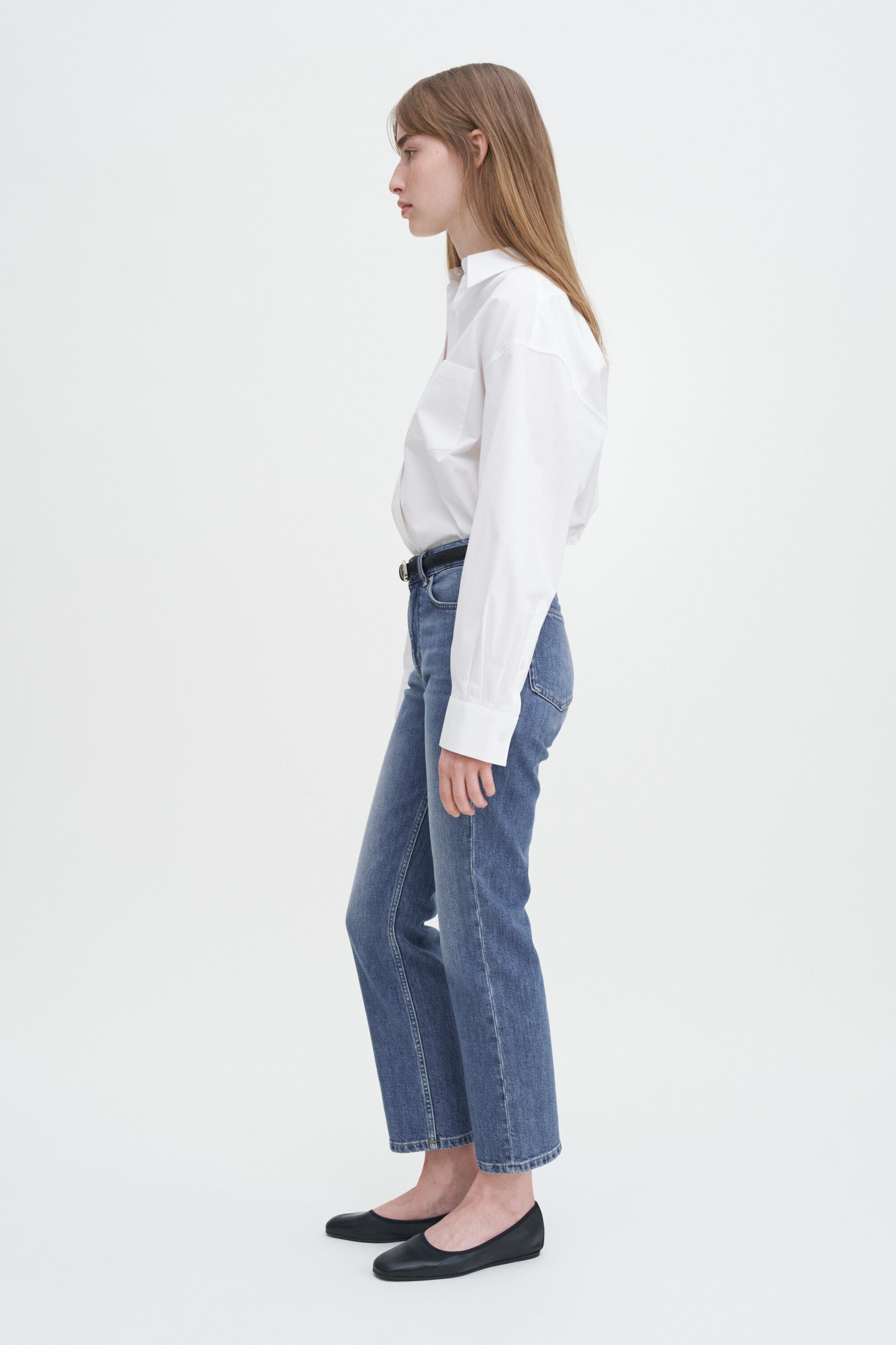 Stella Cropped Mid Blue Wash Mid Blue Filippa K