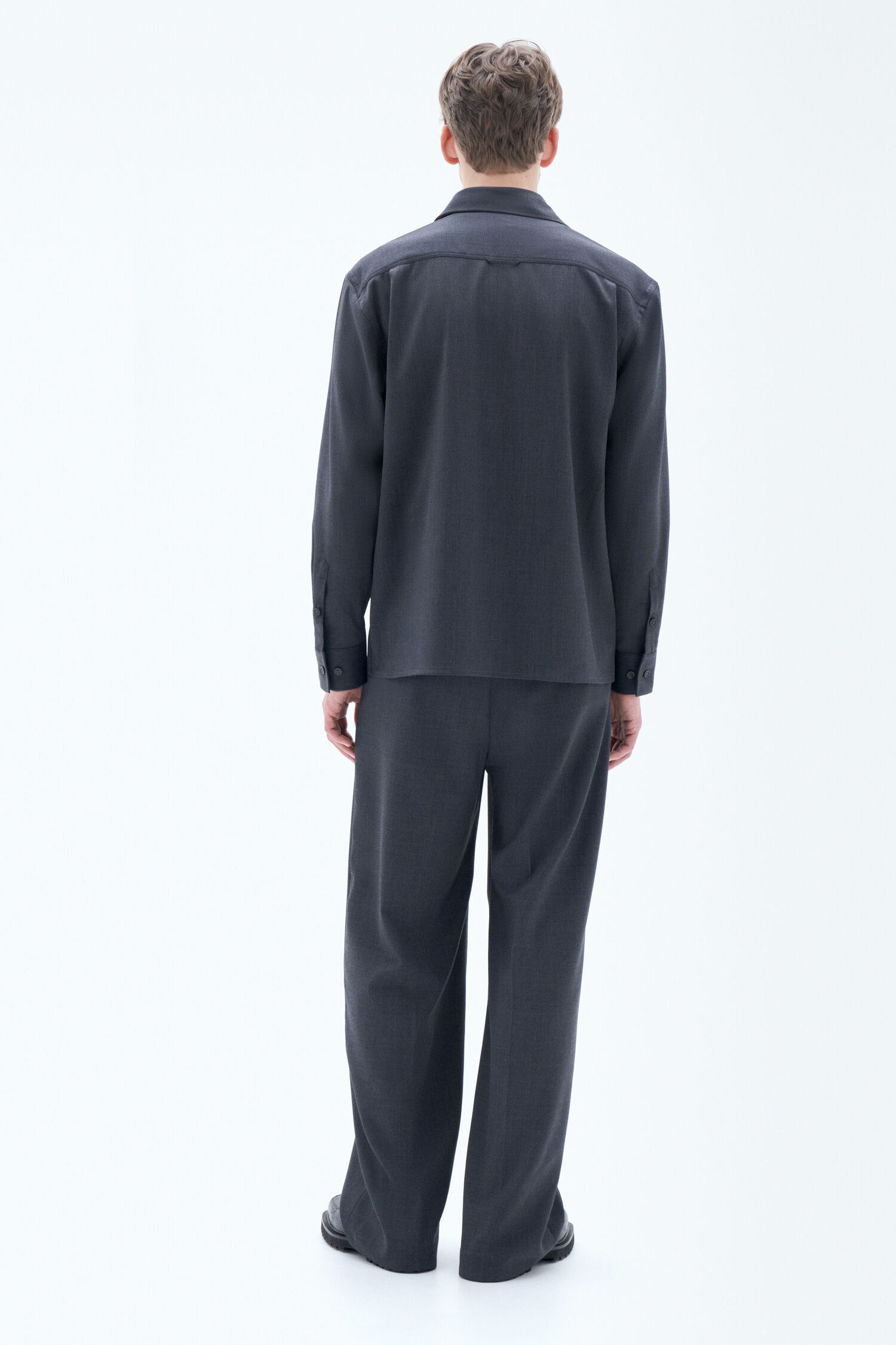 Boxy Wool Twill Shirt