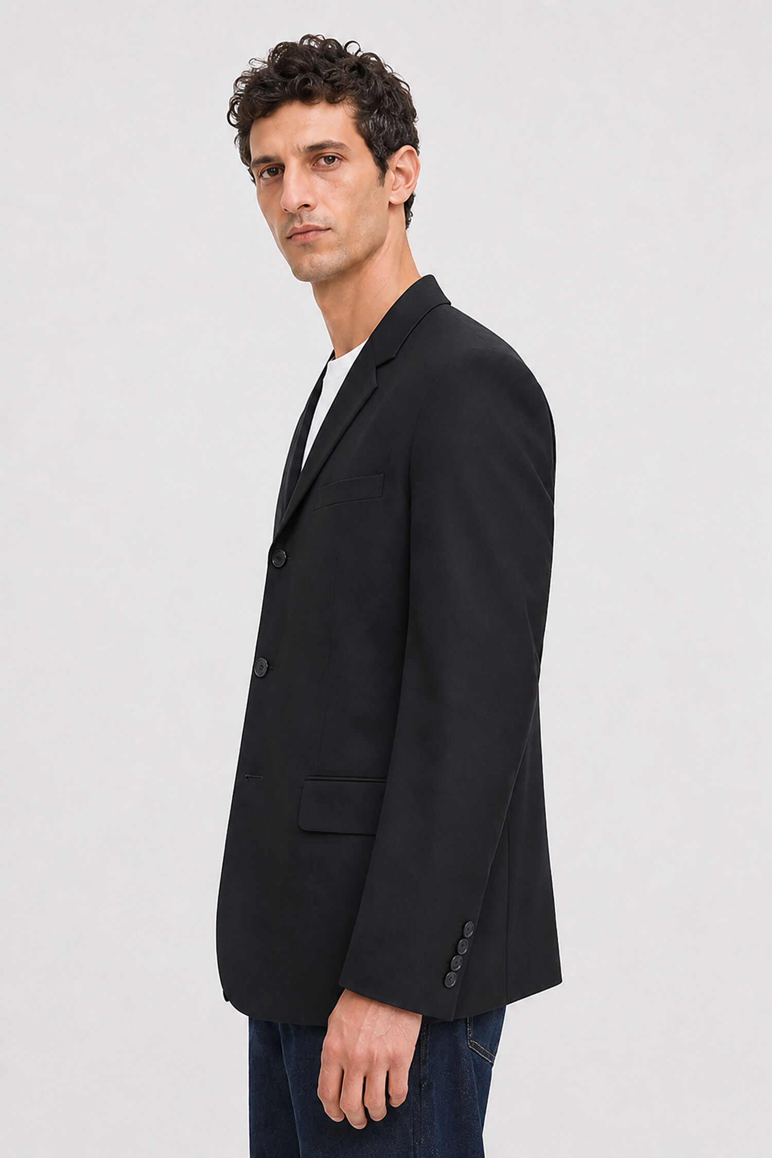 Single Breasted Wool Blazer
