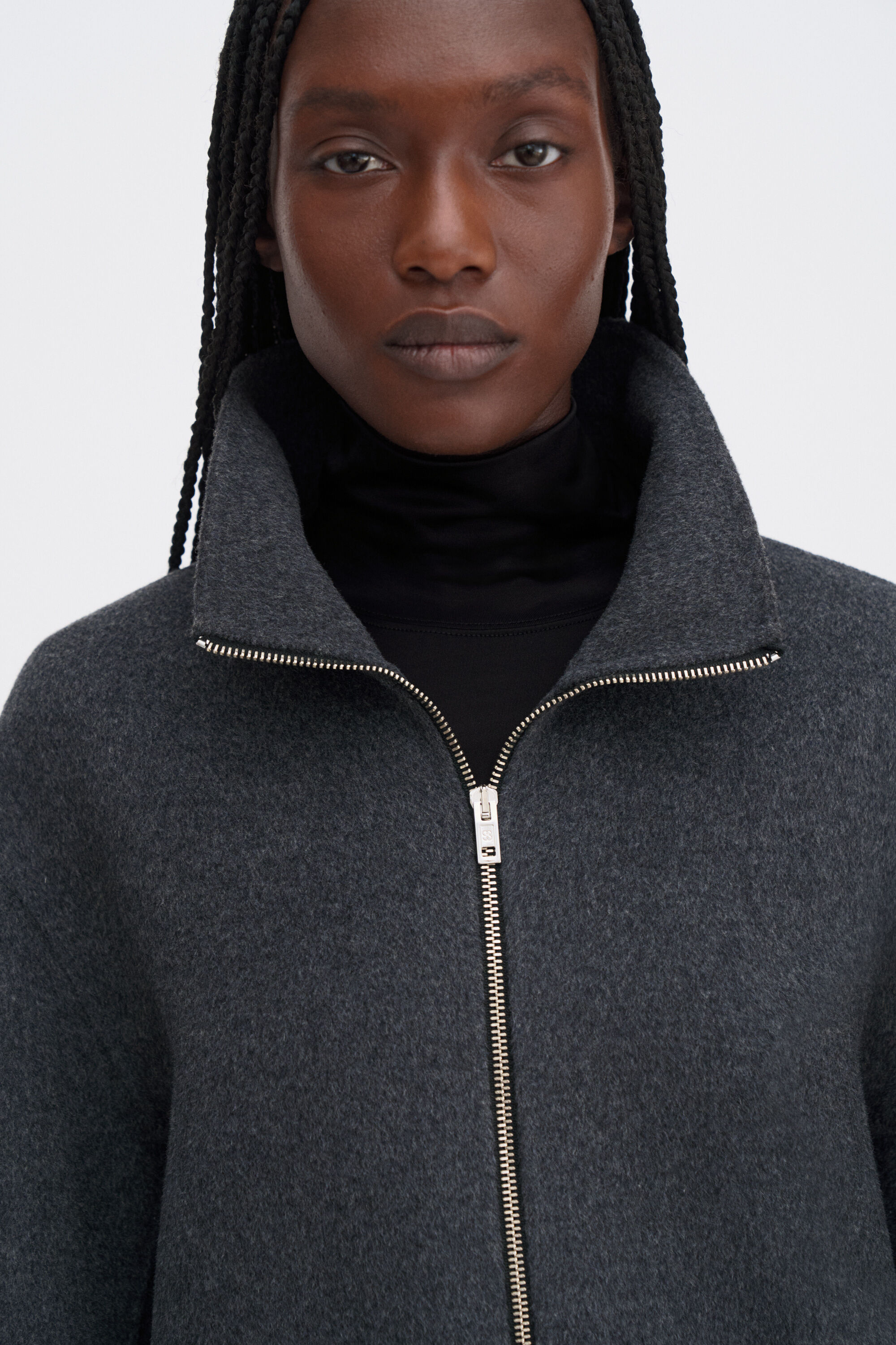 Dafina Jacket - Dark Grey Melange | FILIPPA K