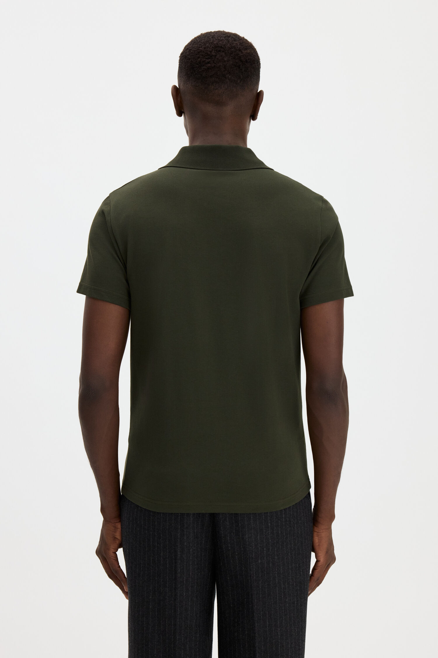 Stretch Cotton Polo T-Shirt