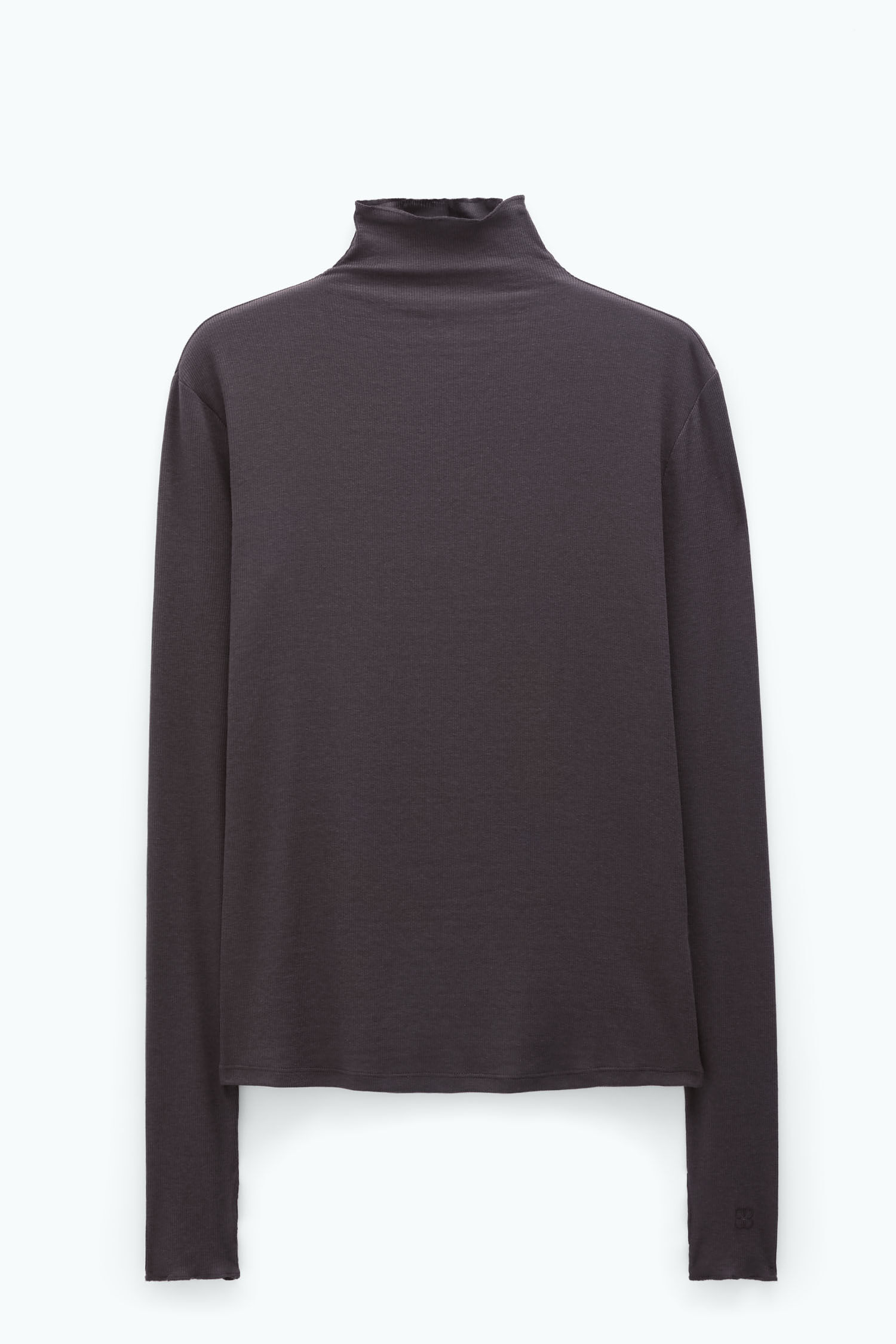Rib Mock Neck Top