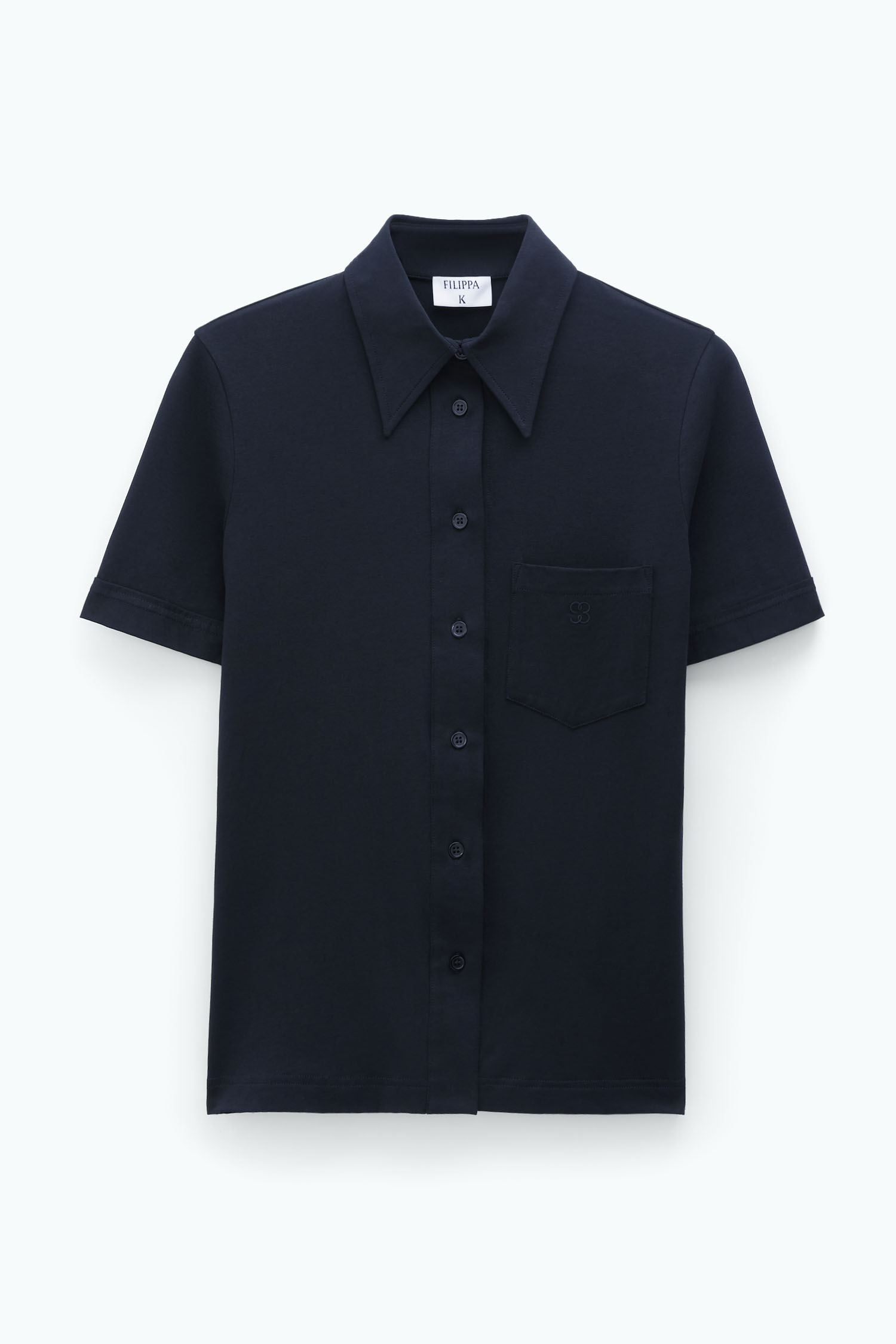 Short online black shirt