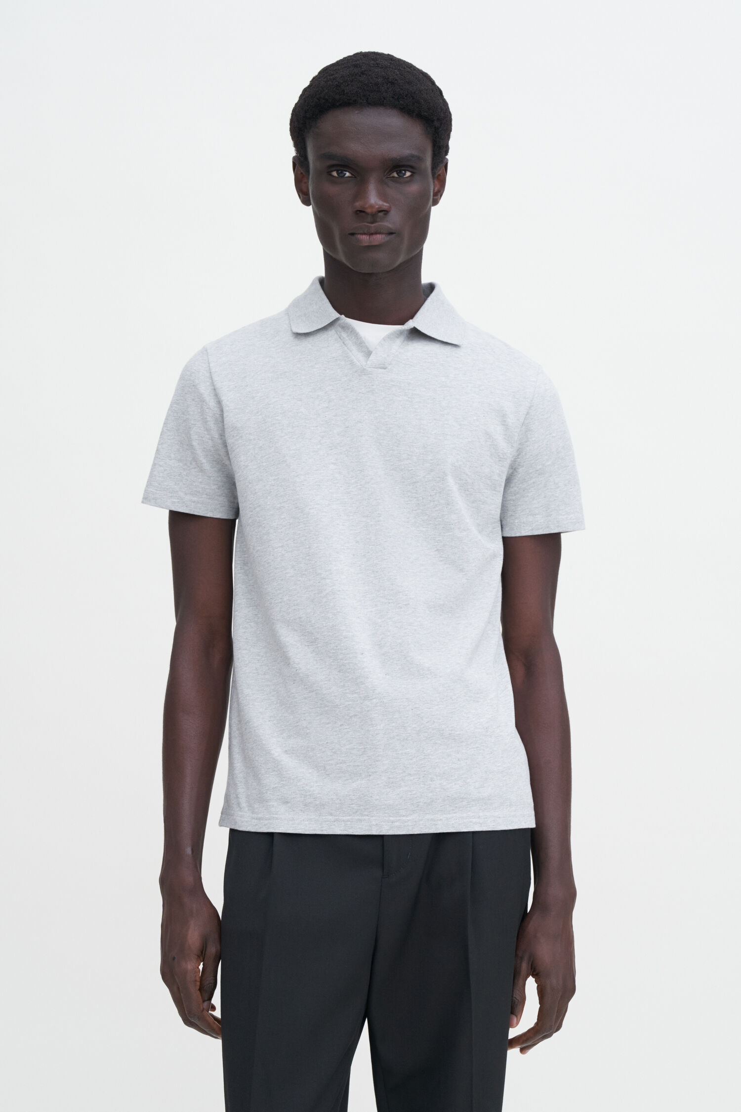 Stretch Cotton Polo T-Shirt