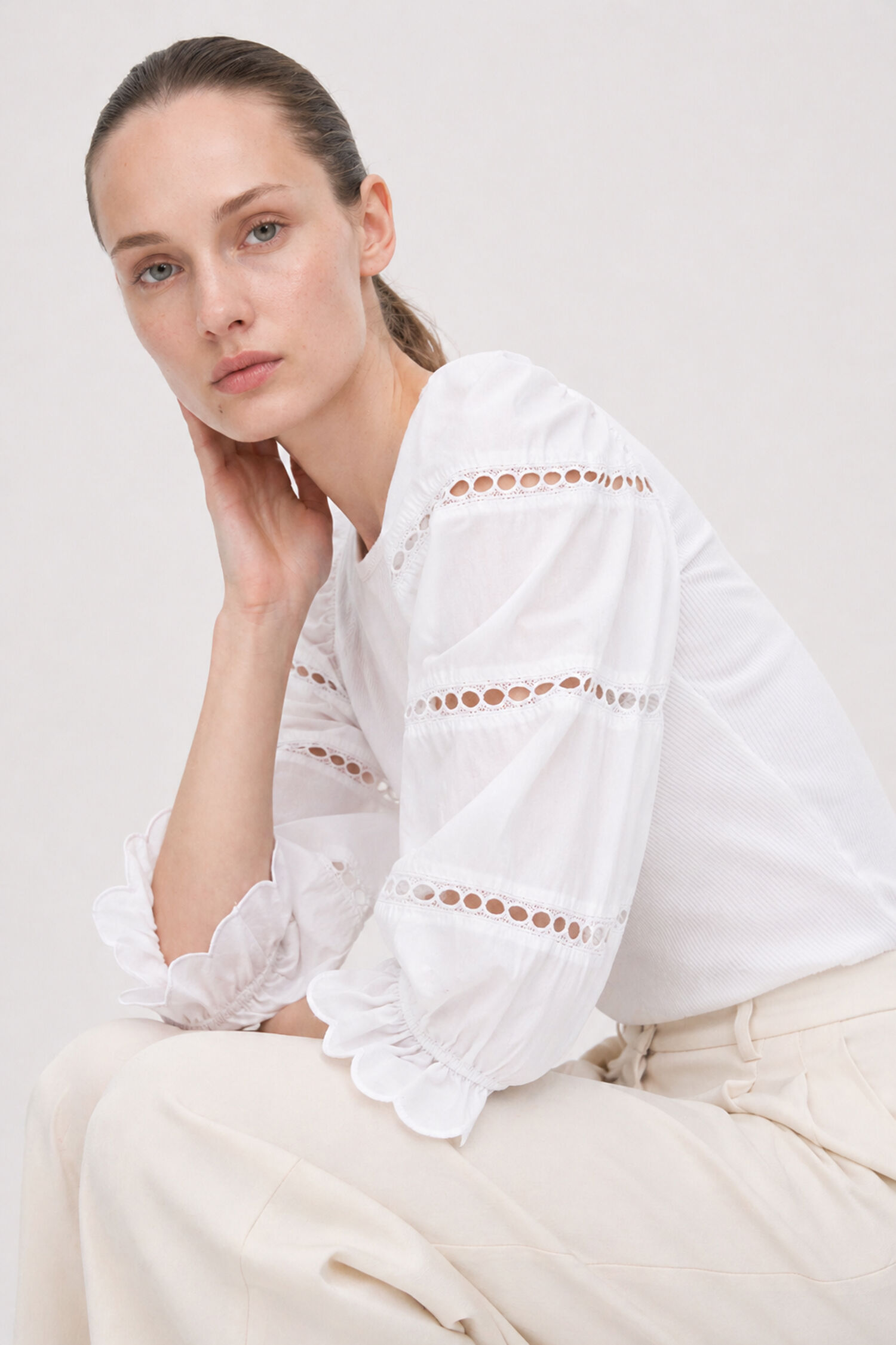 Puff Sleeve Rib Top