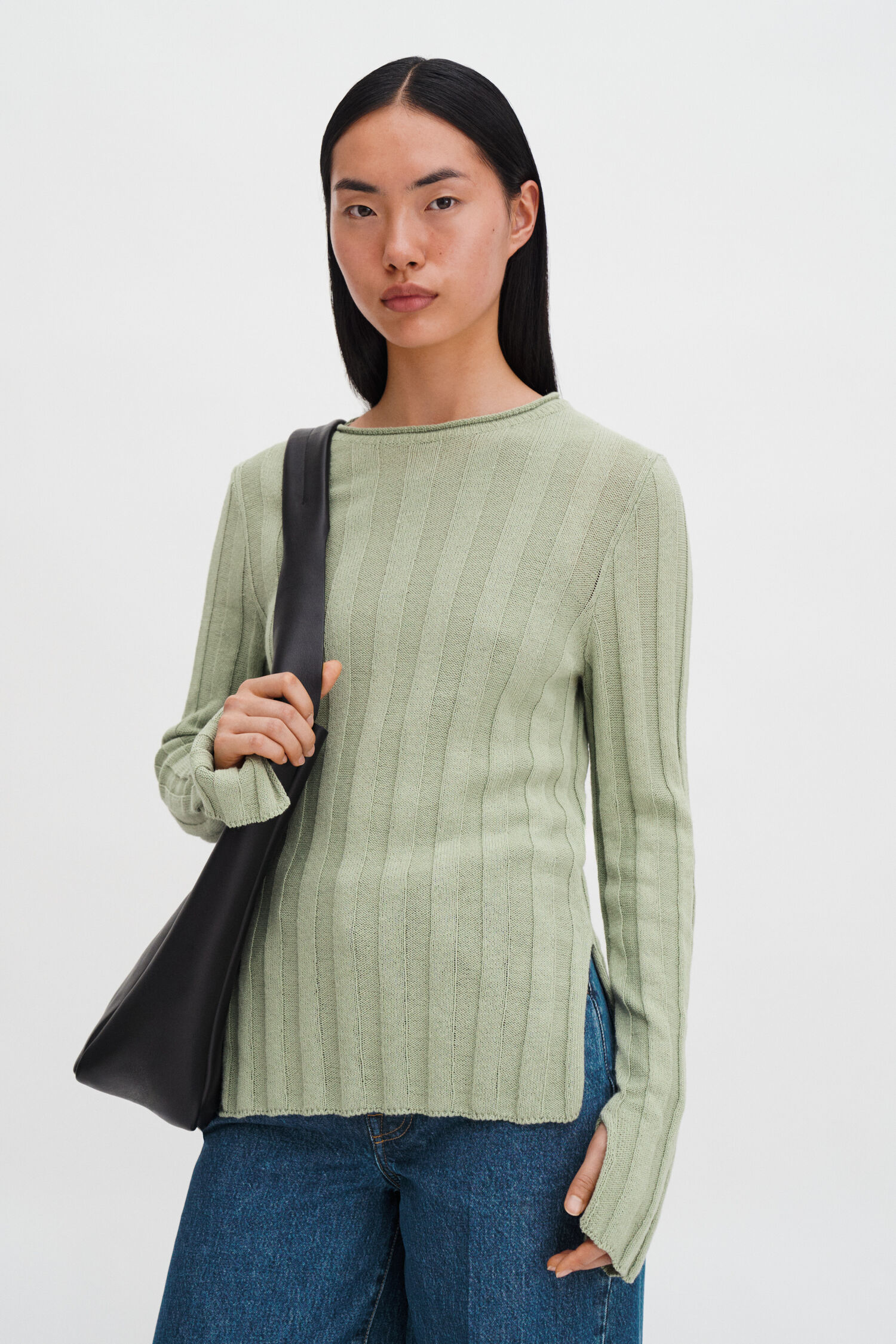 Linen Rib Sweater