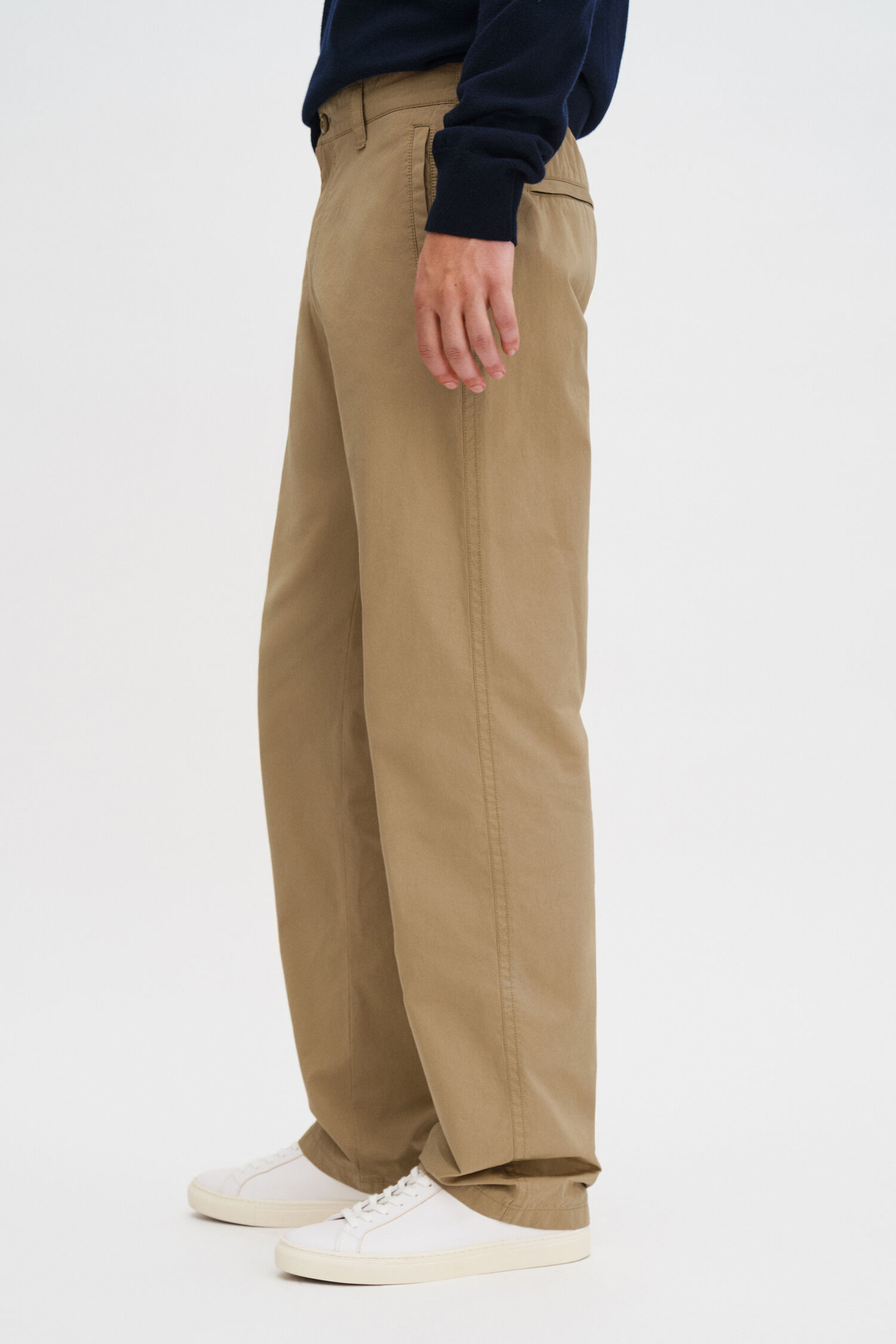 Flynn Washed Cotton Trousers