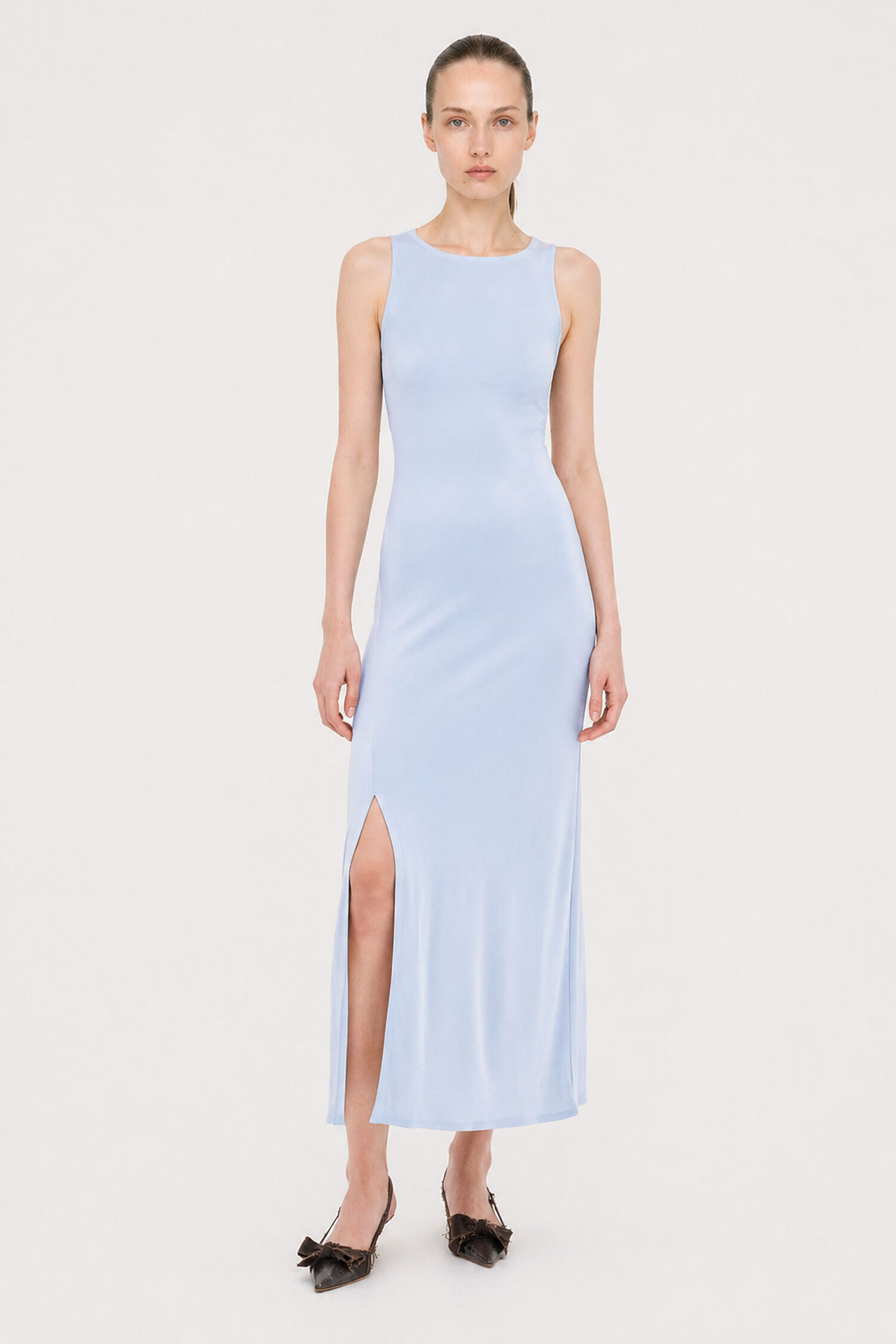 High Neck Slip Dress