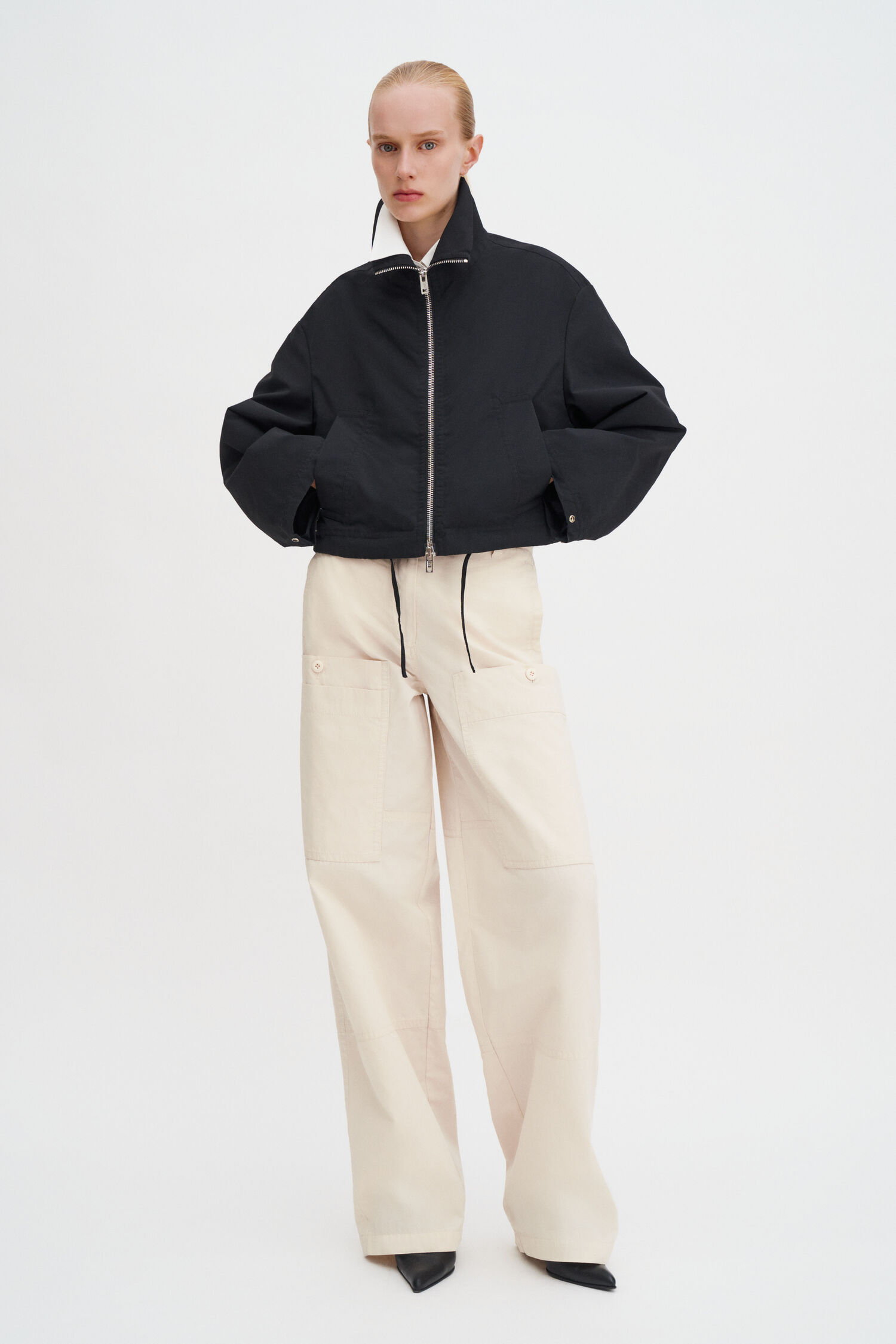 Dafina Cropped Track Jacket