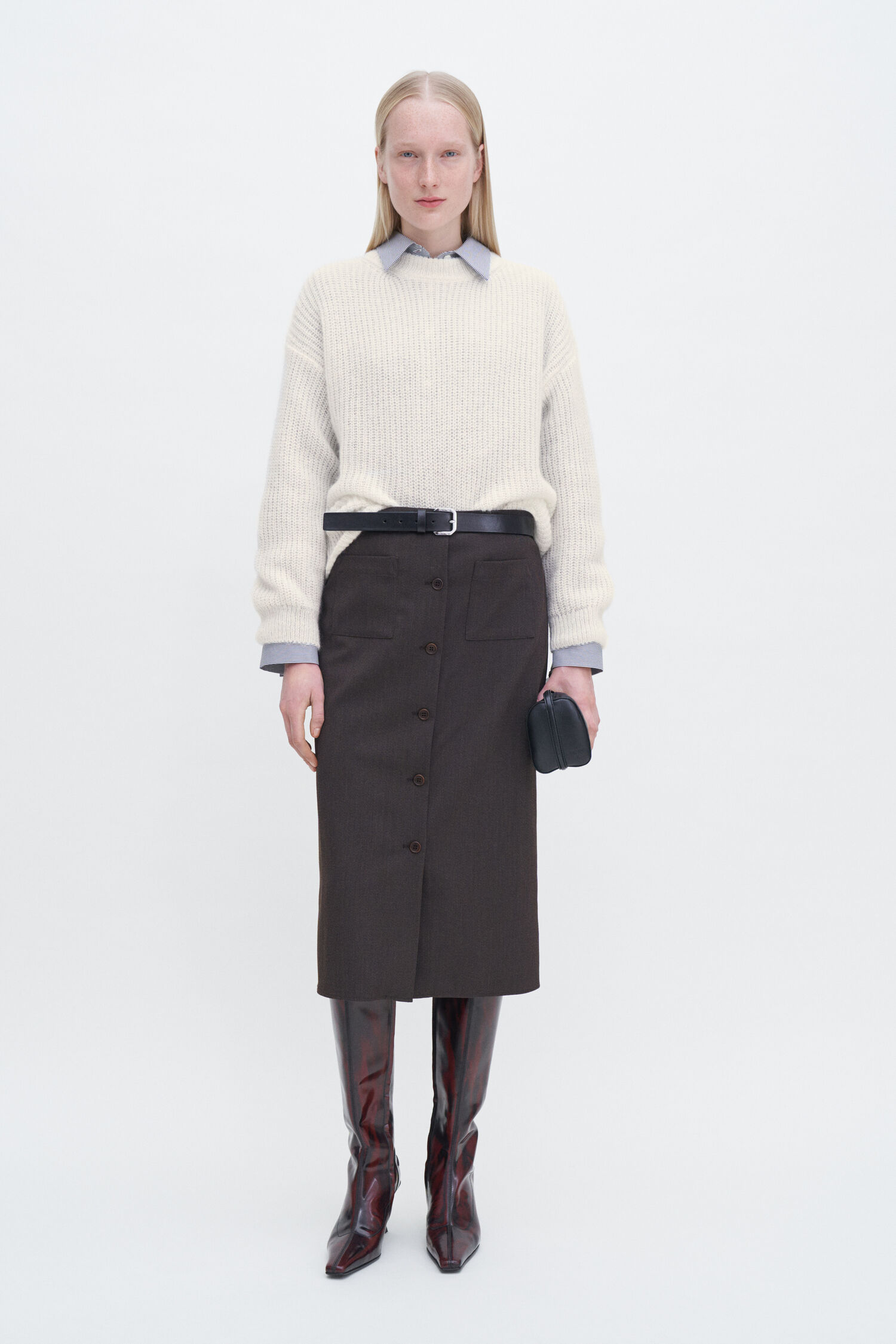 Ribbed Mohair Sweater