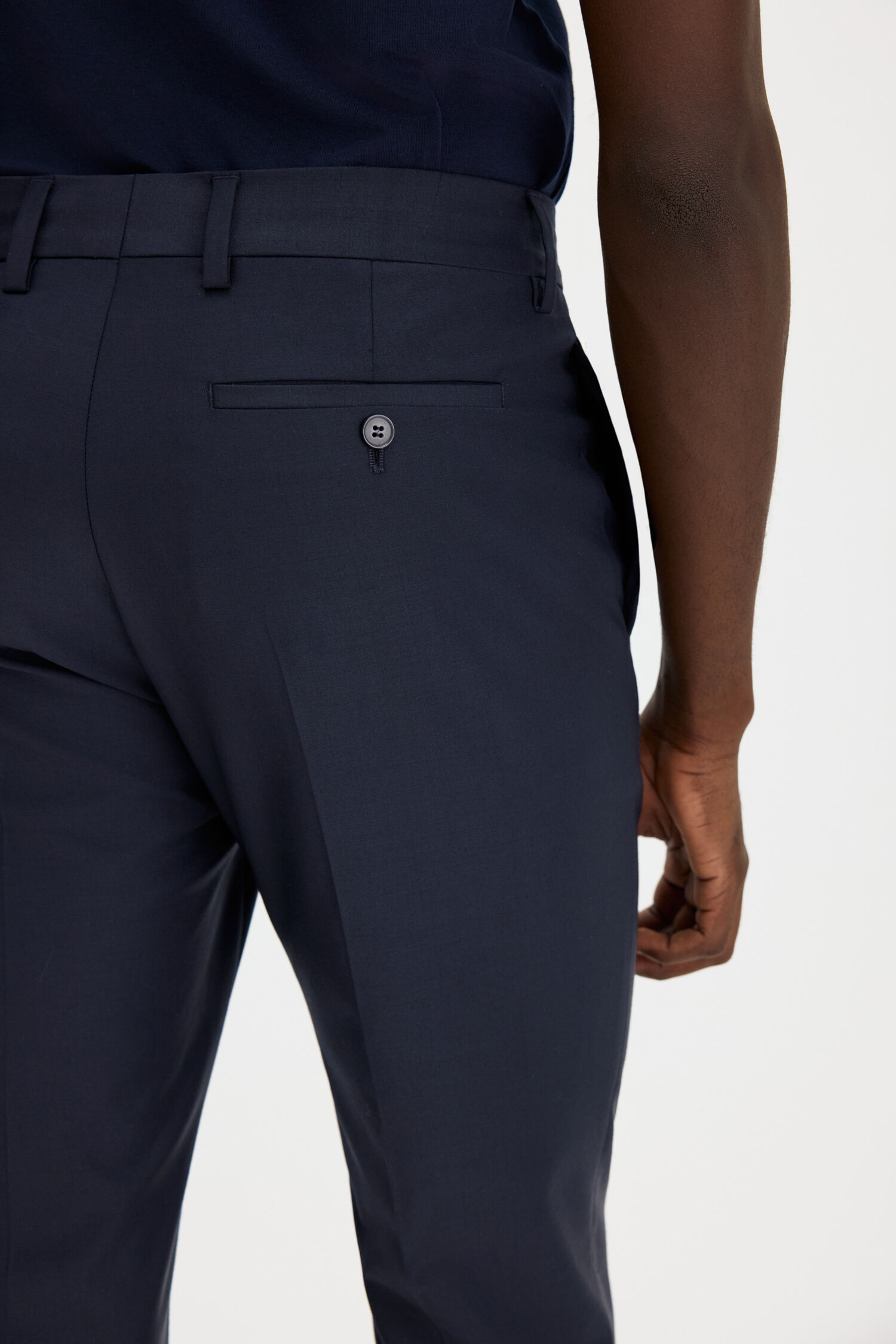 Slim Tapered Wool Trousers