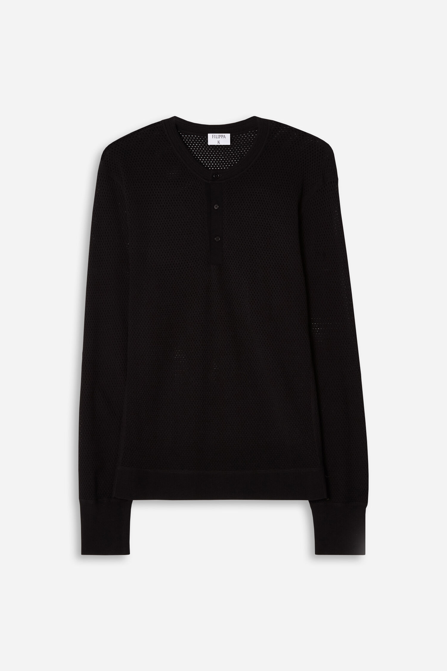 Mesh Knit Henley