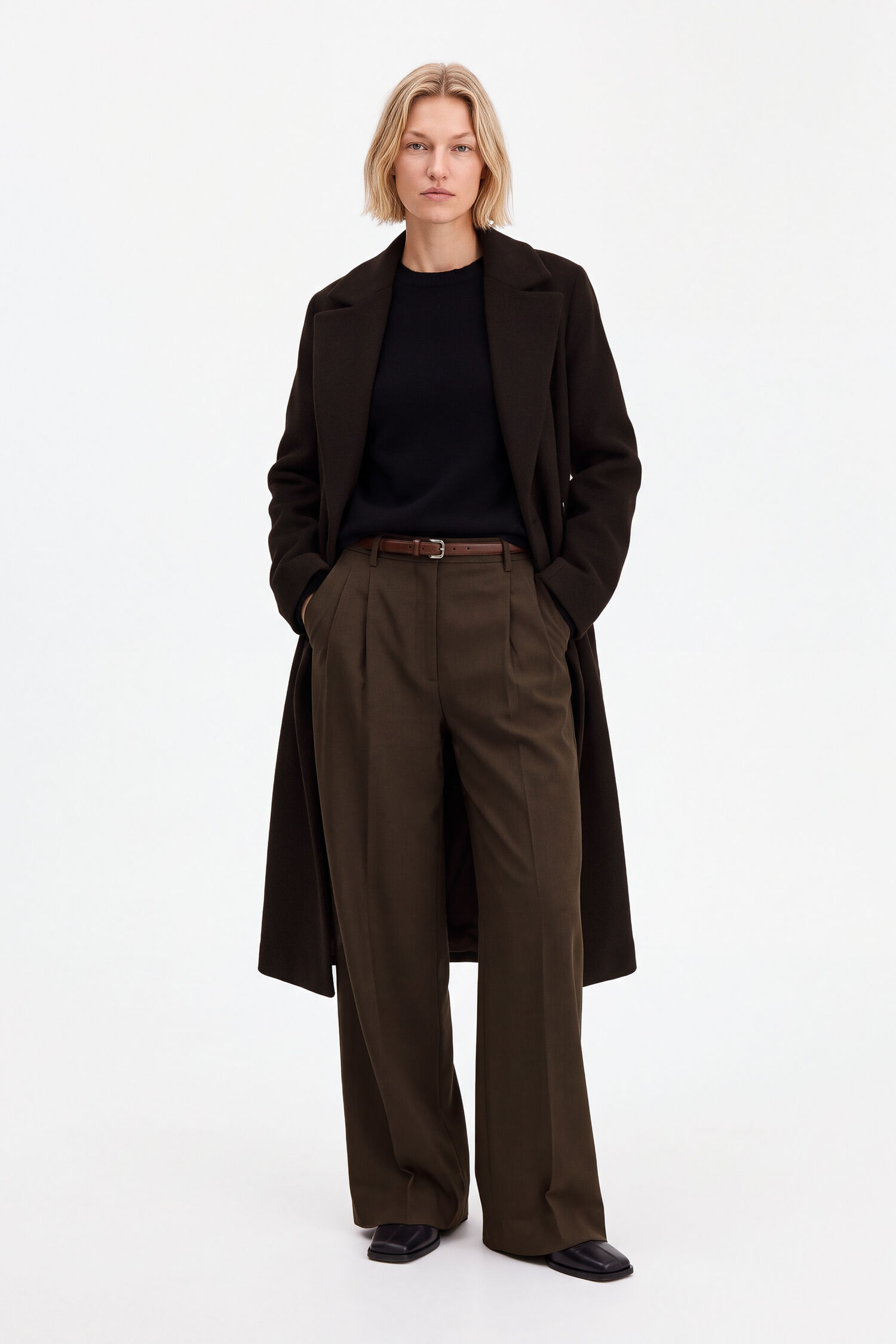 Charlotte Wool Belted Coat