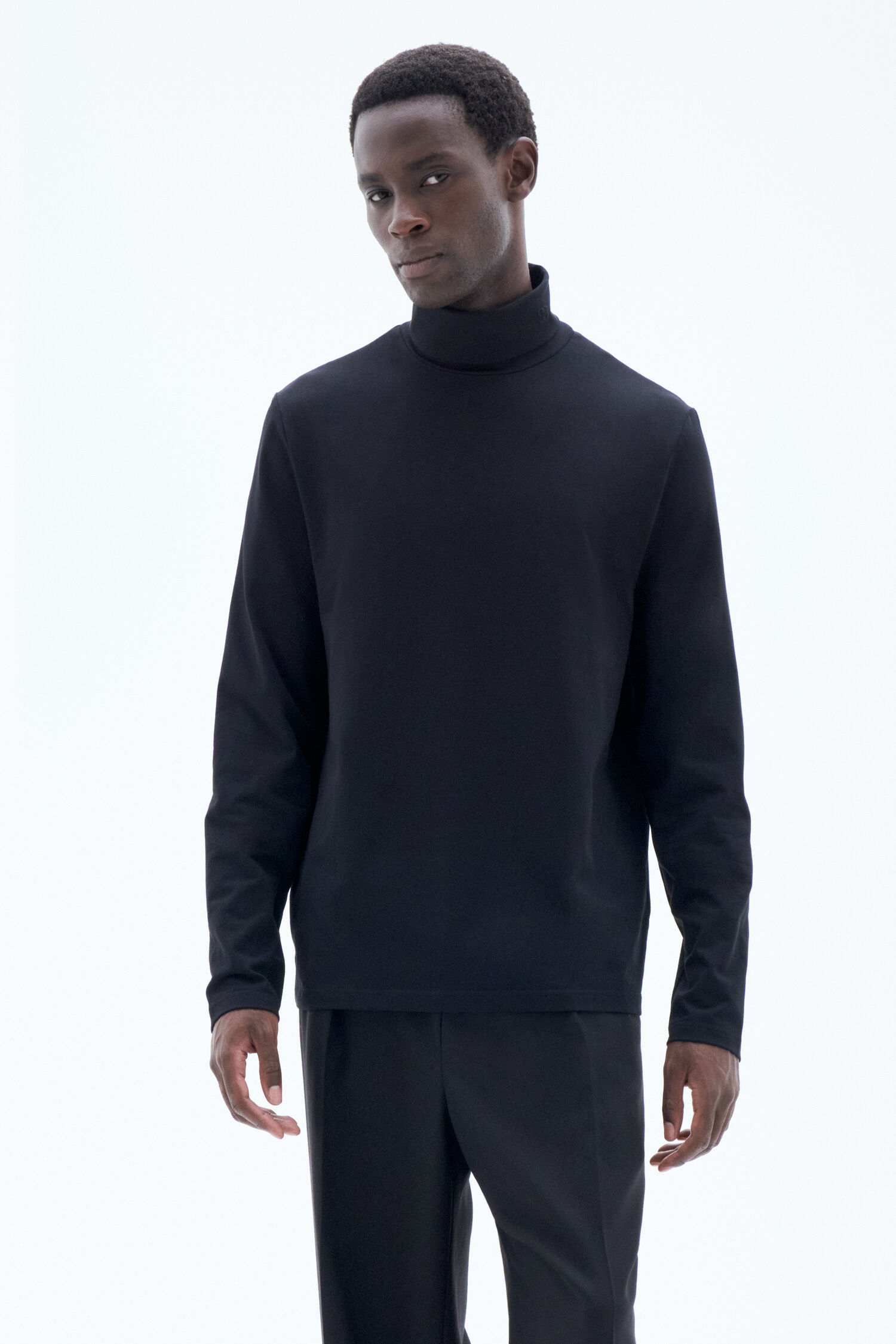 Black clearance turtleneck tee