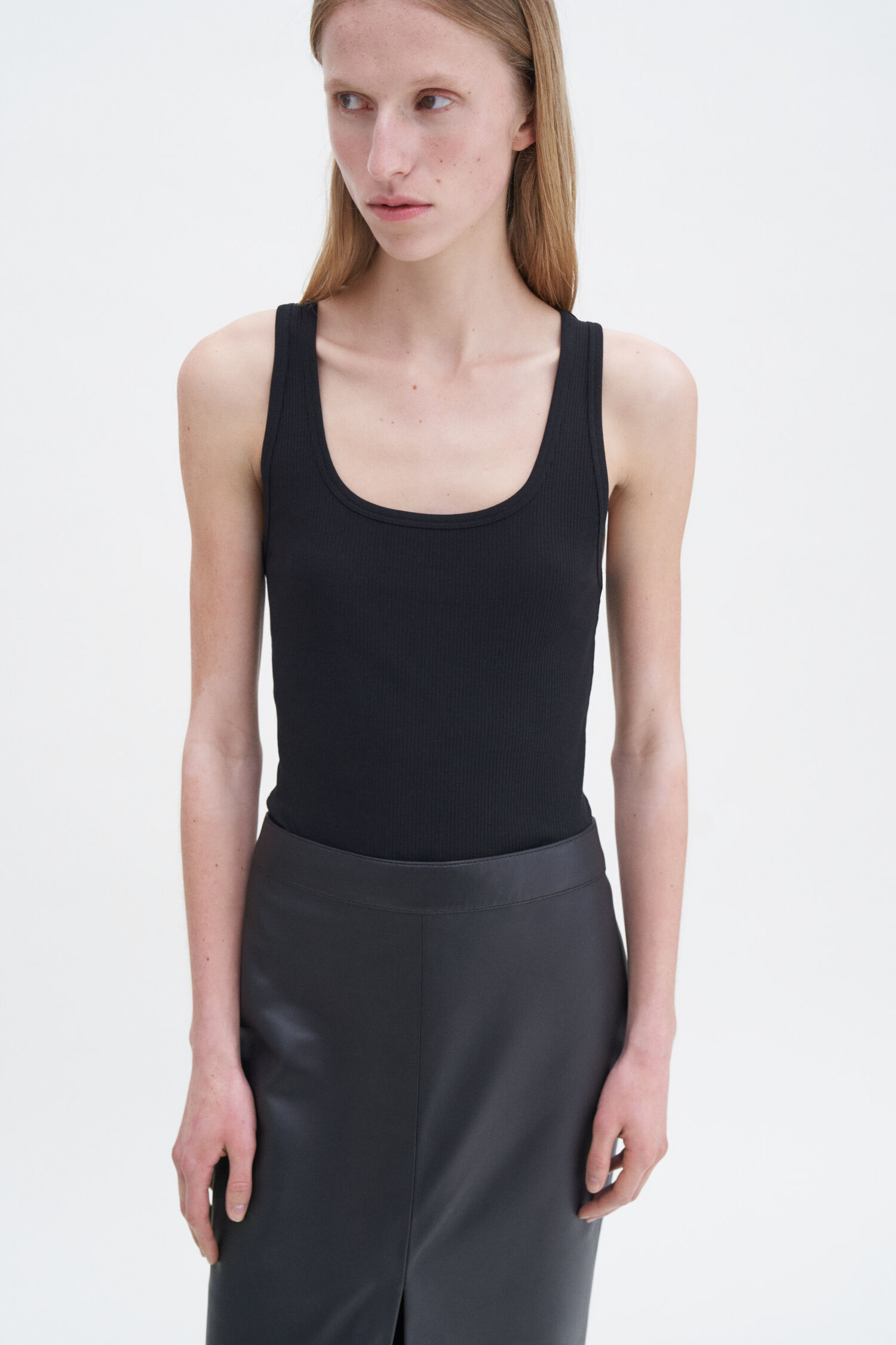 Leather Pencil Skirt