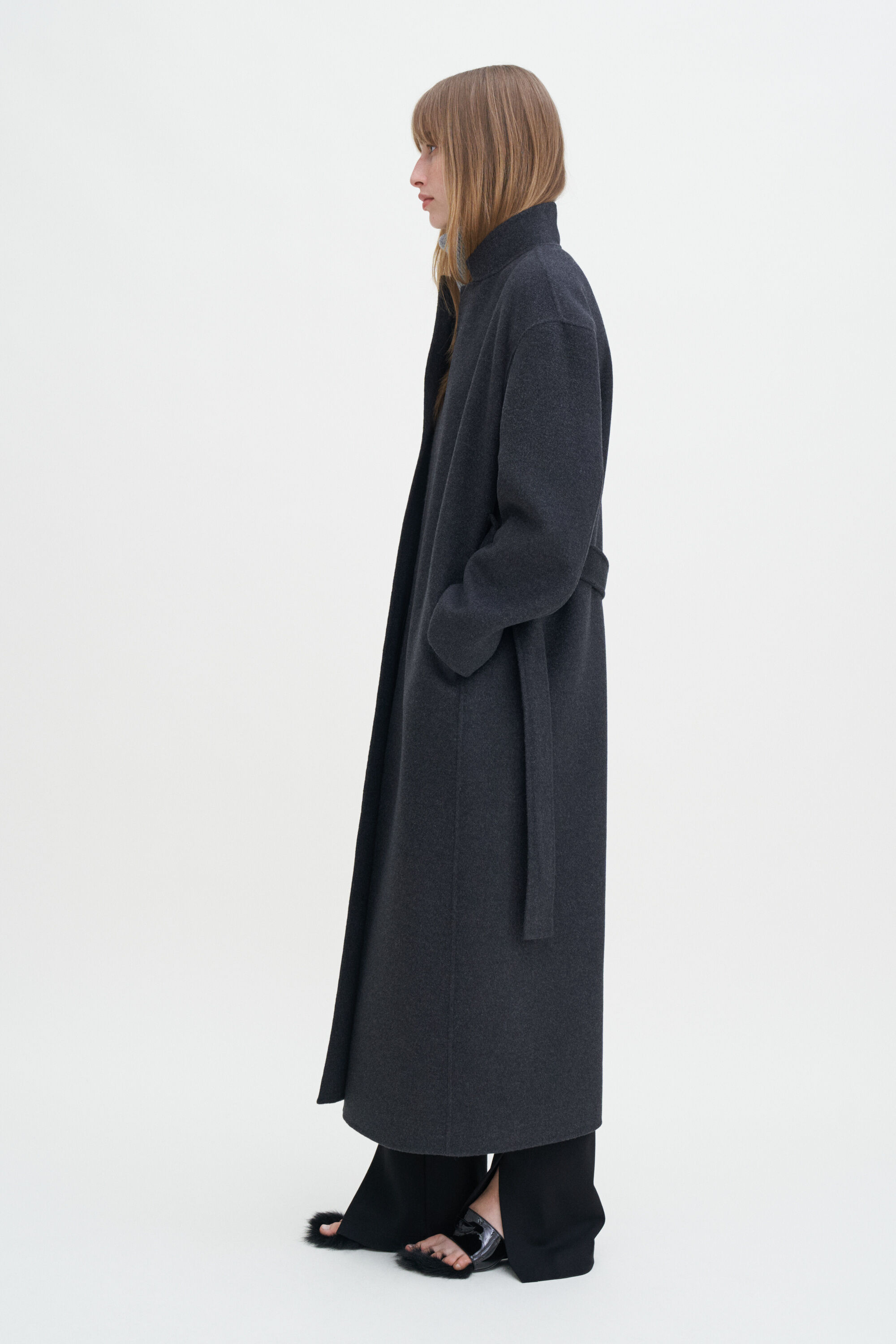 コート FILIPPA K FW23 WOOL CAR COAT (30091 2571 GREY MELANGE) Filippa K Wool car coat - Grey - Women | 300912571 | thebs.com