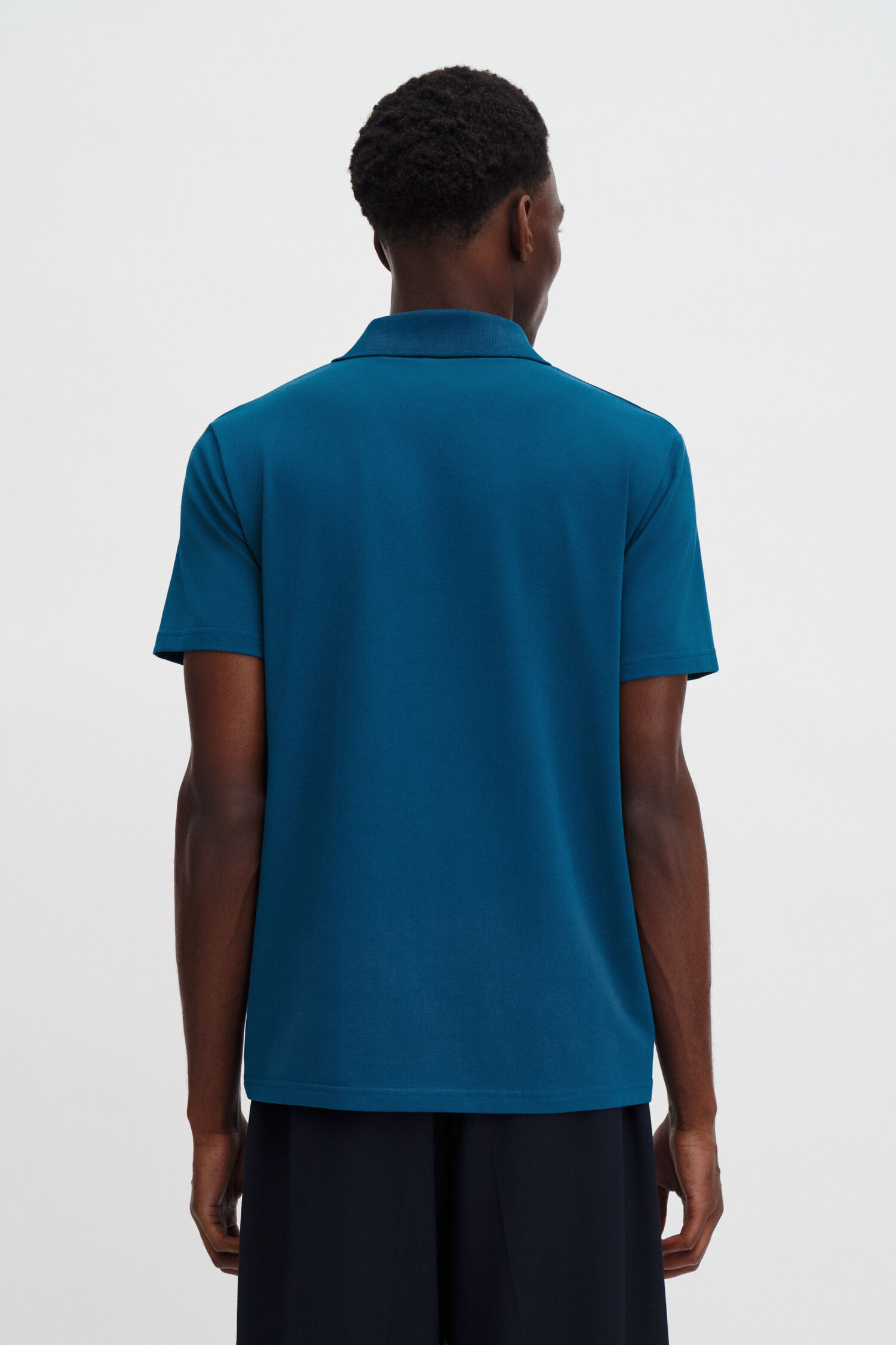 Stretch Cotton Polo T-Shirt