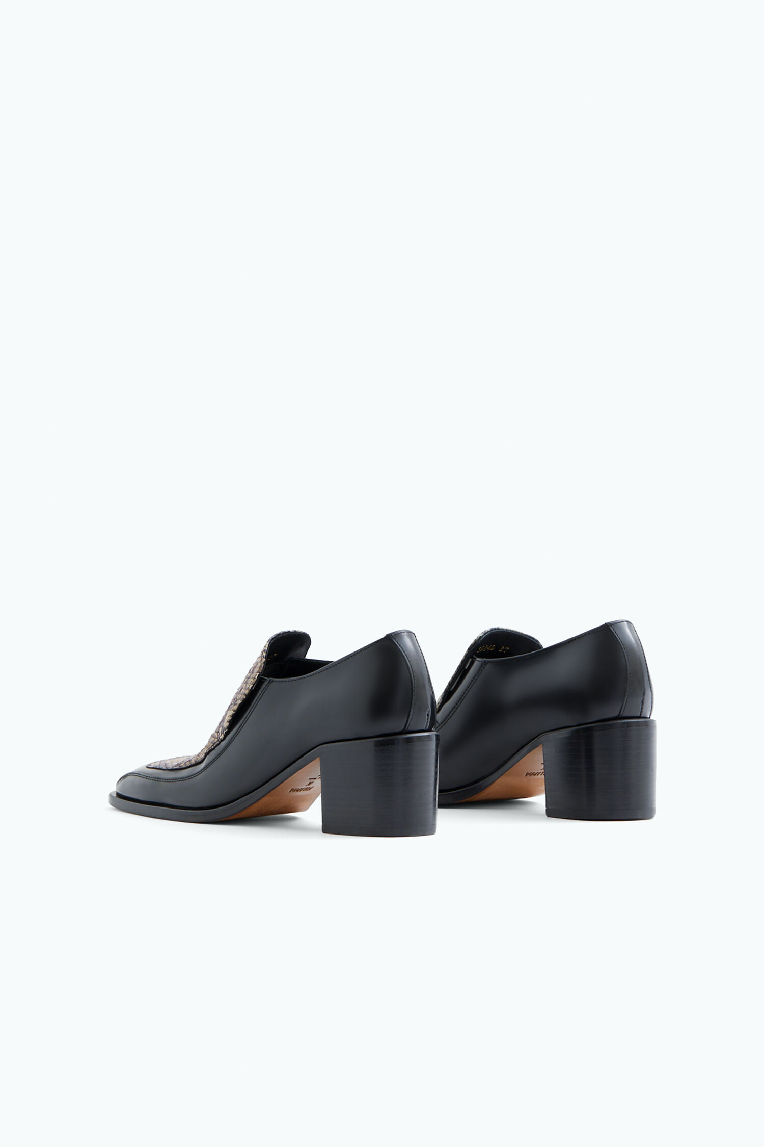 Loafer block sales heel shoes