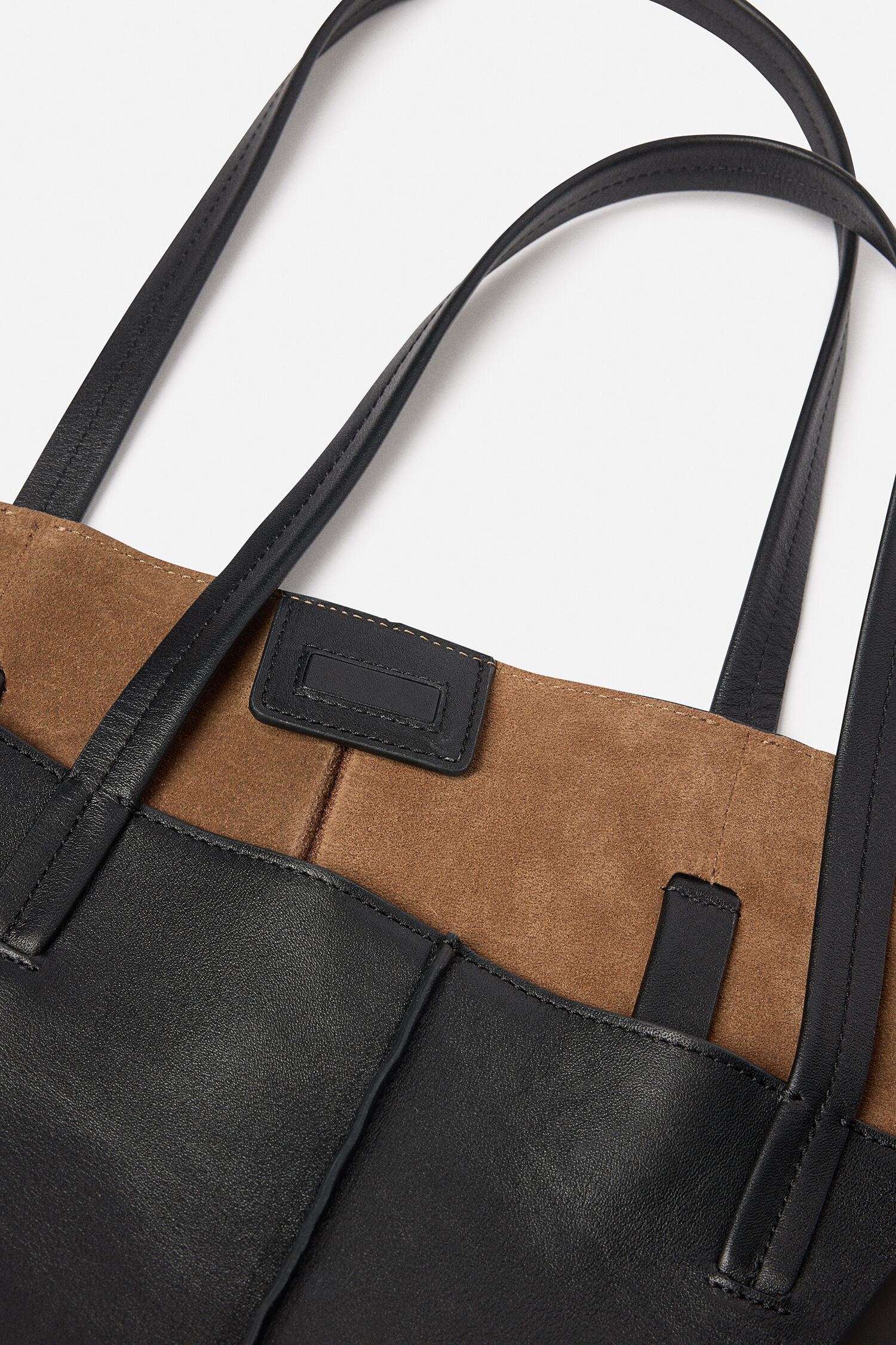 Leather Cut Out Tote Bag