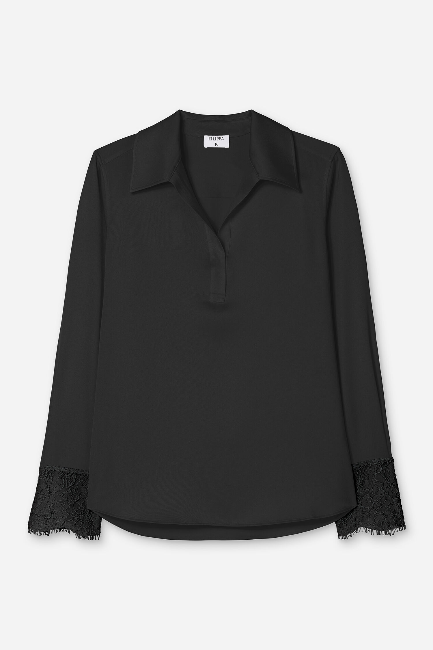 Lace Cuff Detail Blouse