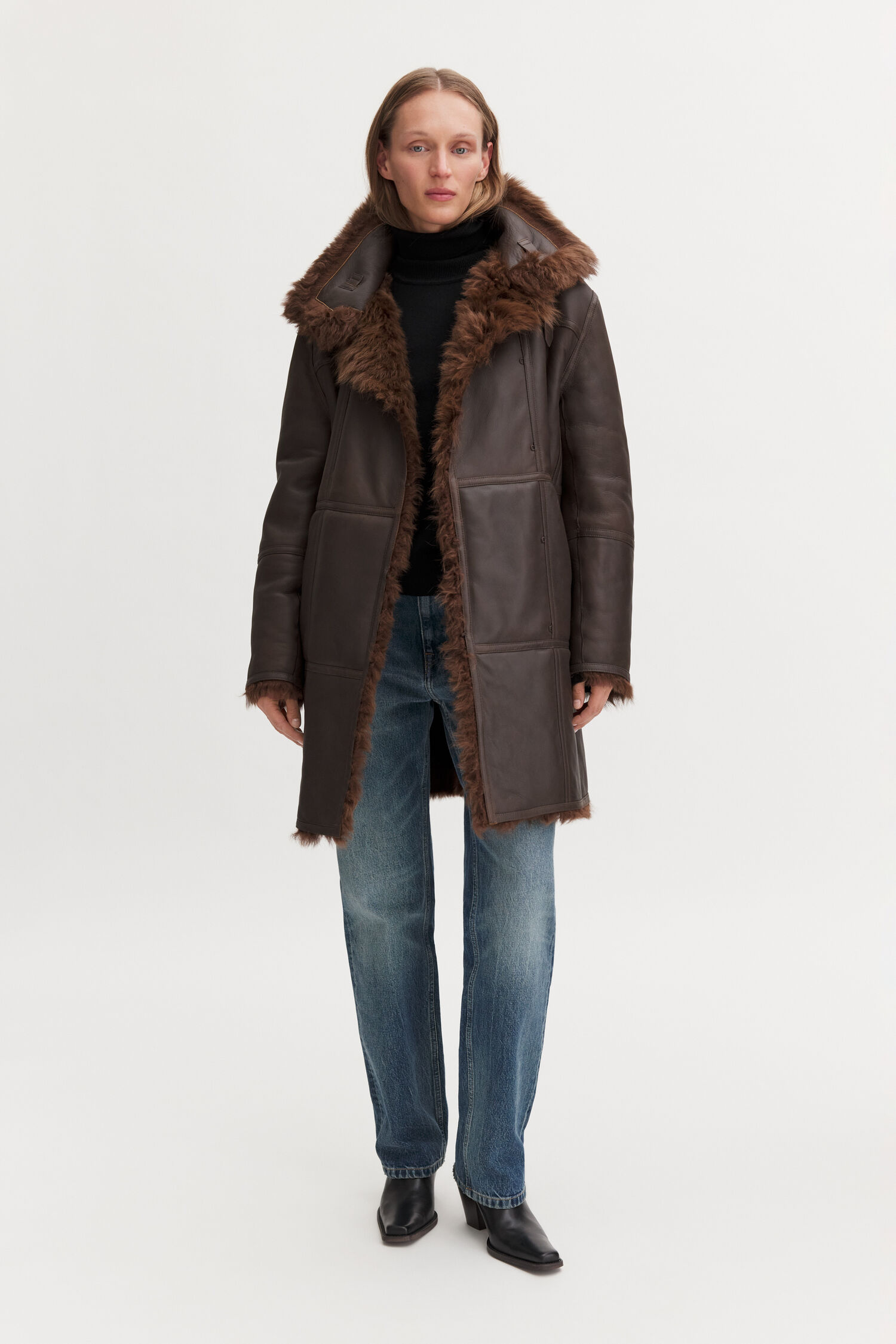 Reversible Shearling Coat