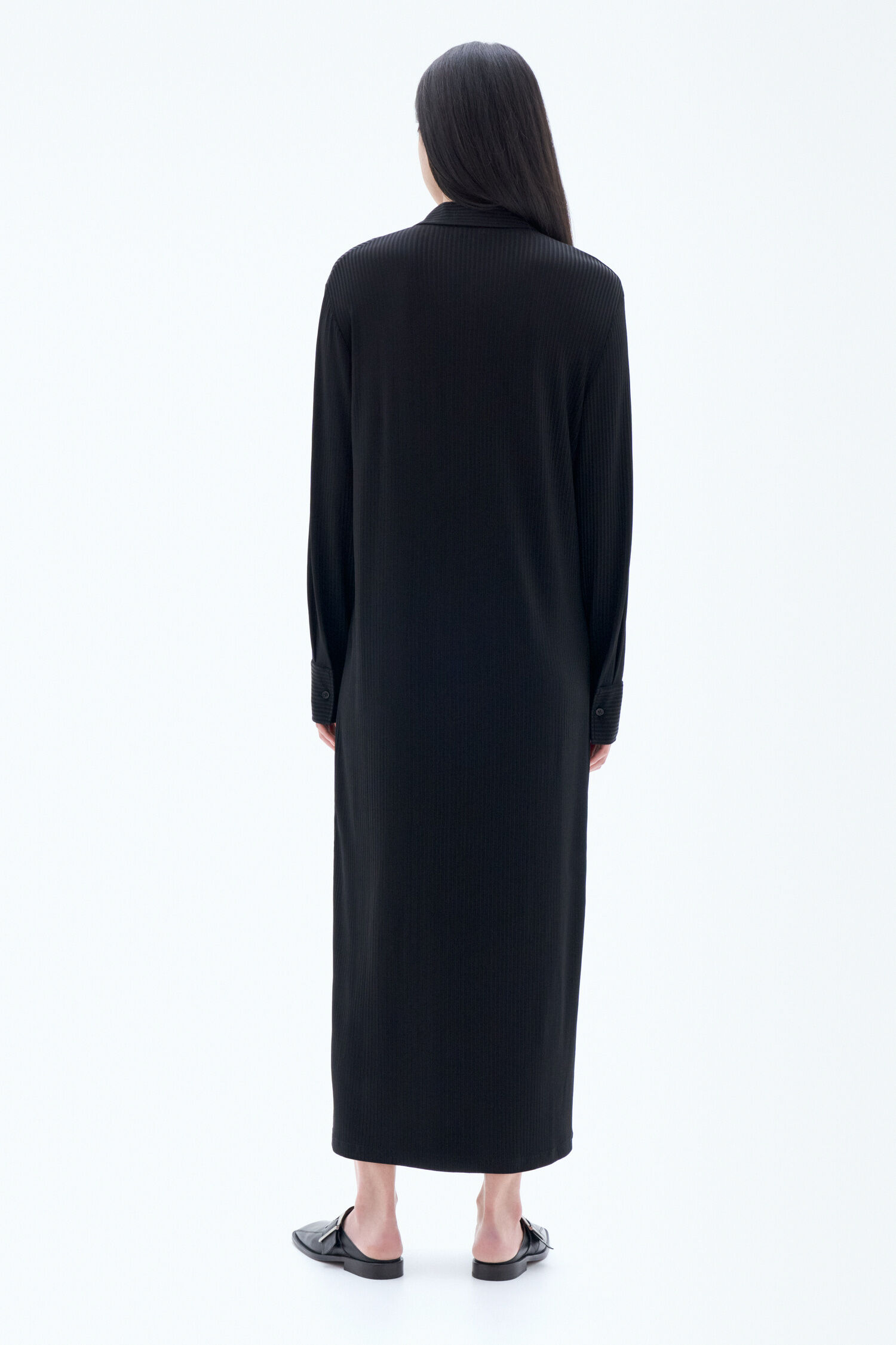 Relaxed Jersey Shirt Dress