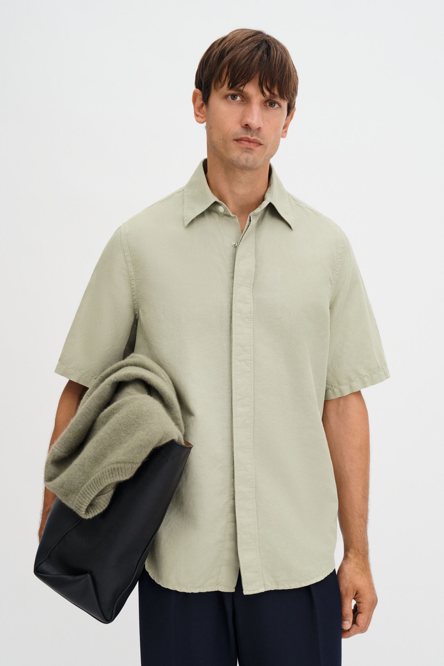 Cotton Linen Short Sleeve Shirt