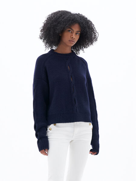Braided Wool Sweater