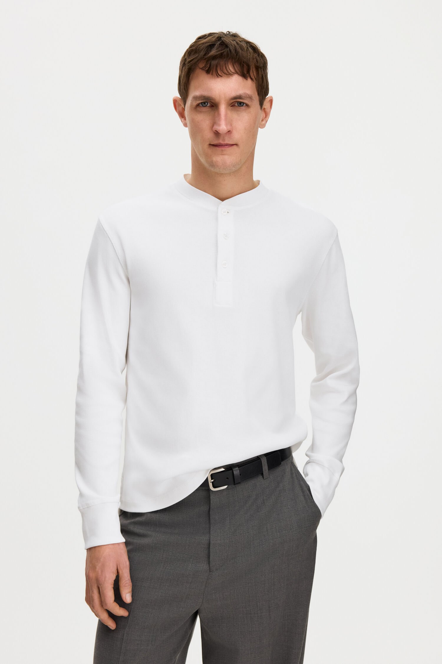 Cotton Rib Henley