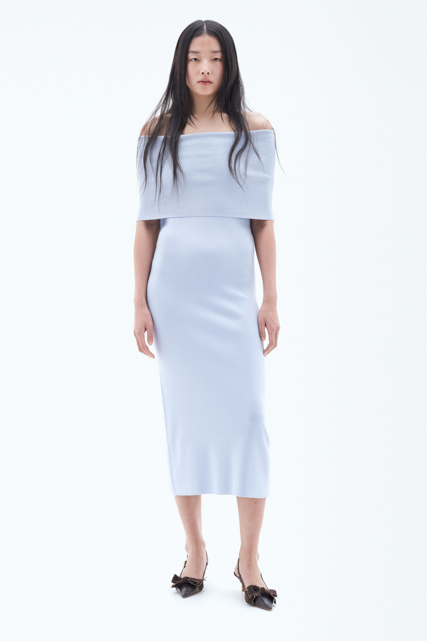 Off the shoulder coat dress hot sale