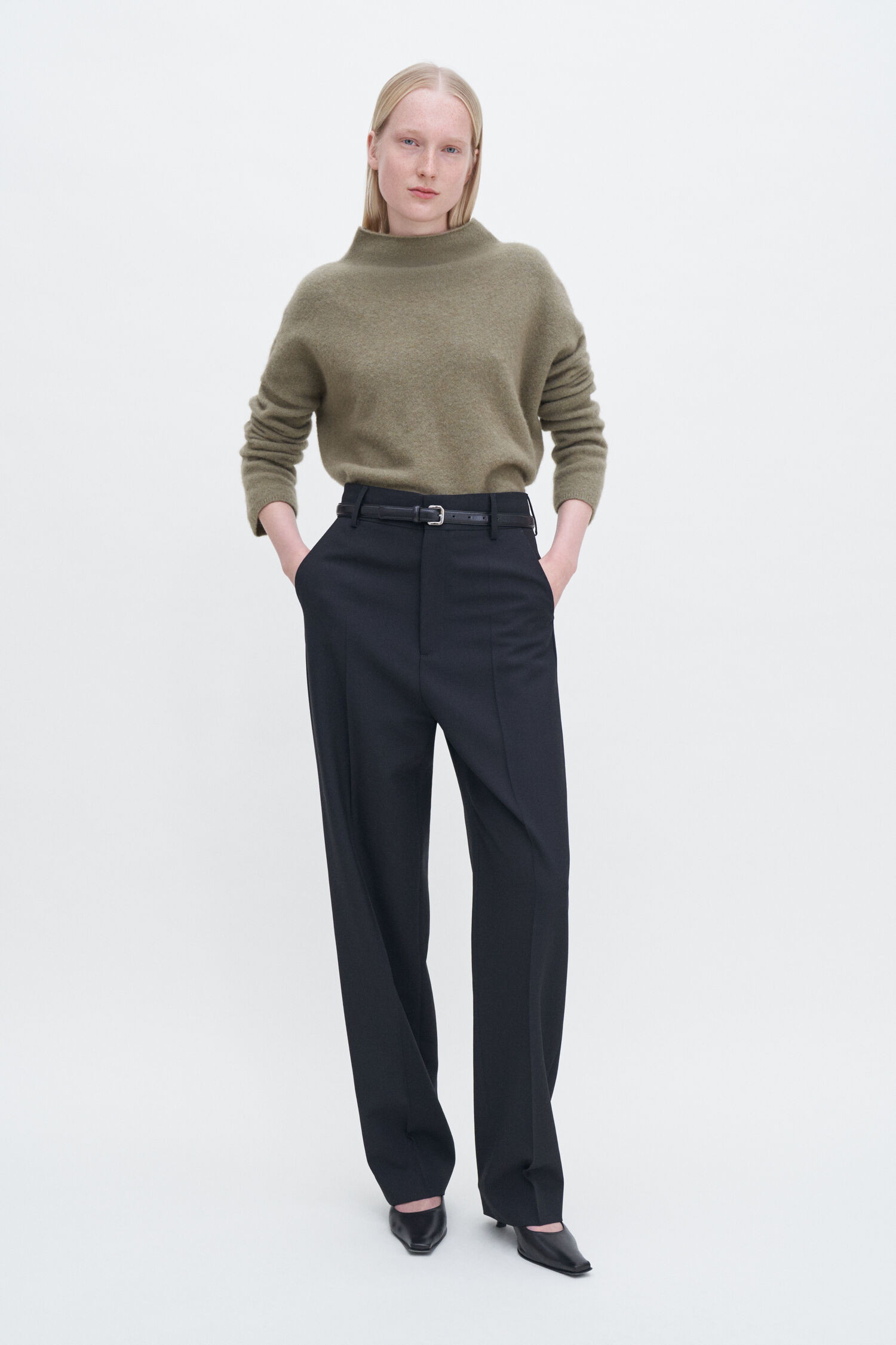 Mika Yak Faded Moss Sweater