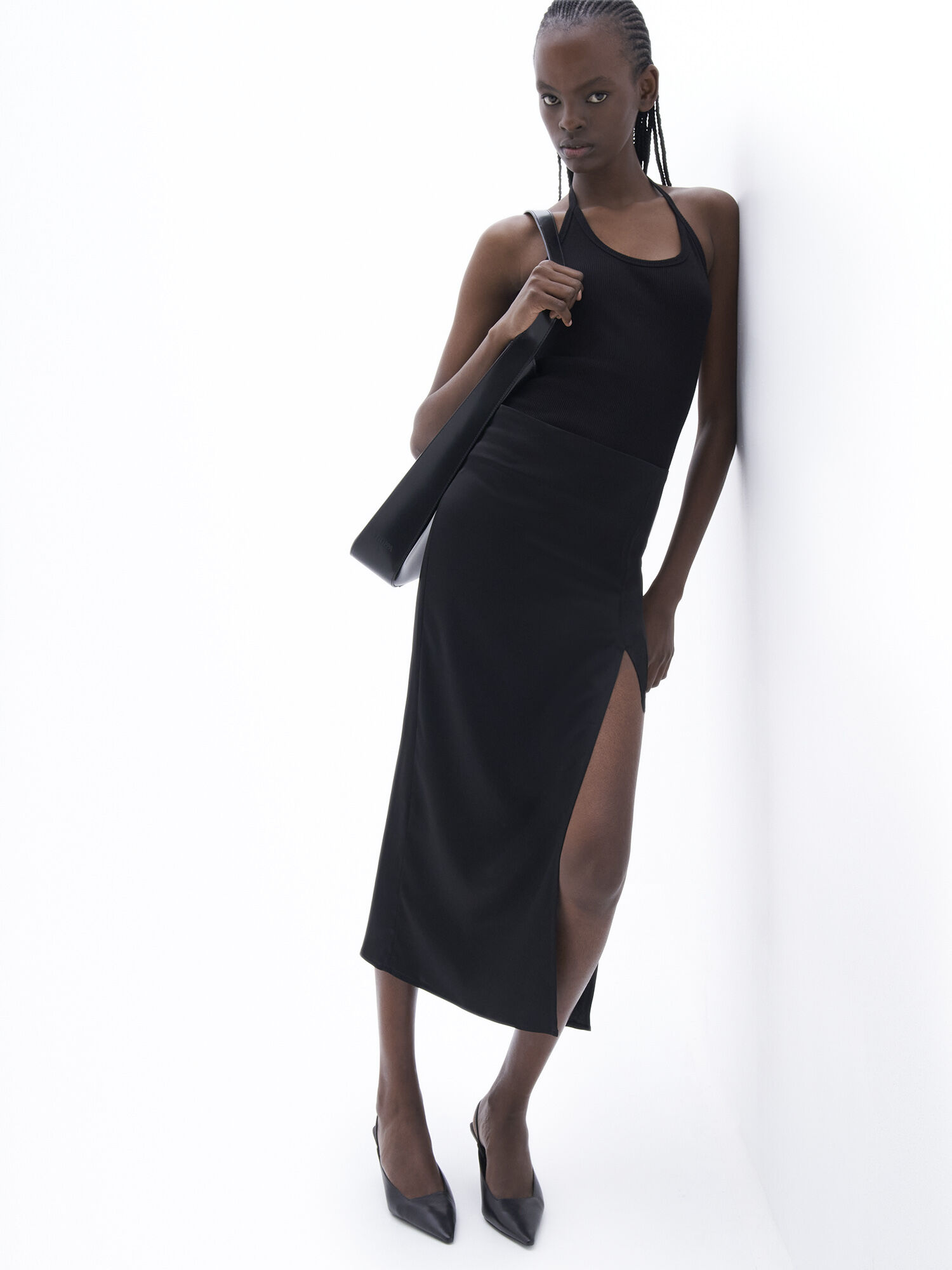 High waisted pencil shop skirt black filippa k