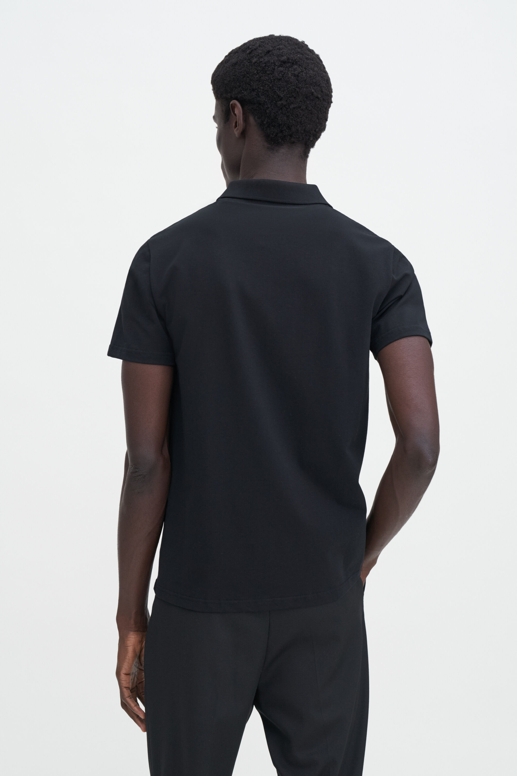 Stretch Cotton Polo T Shirt