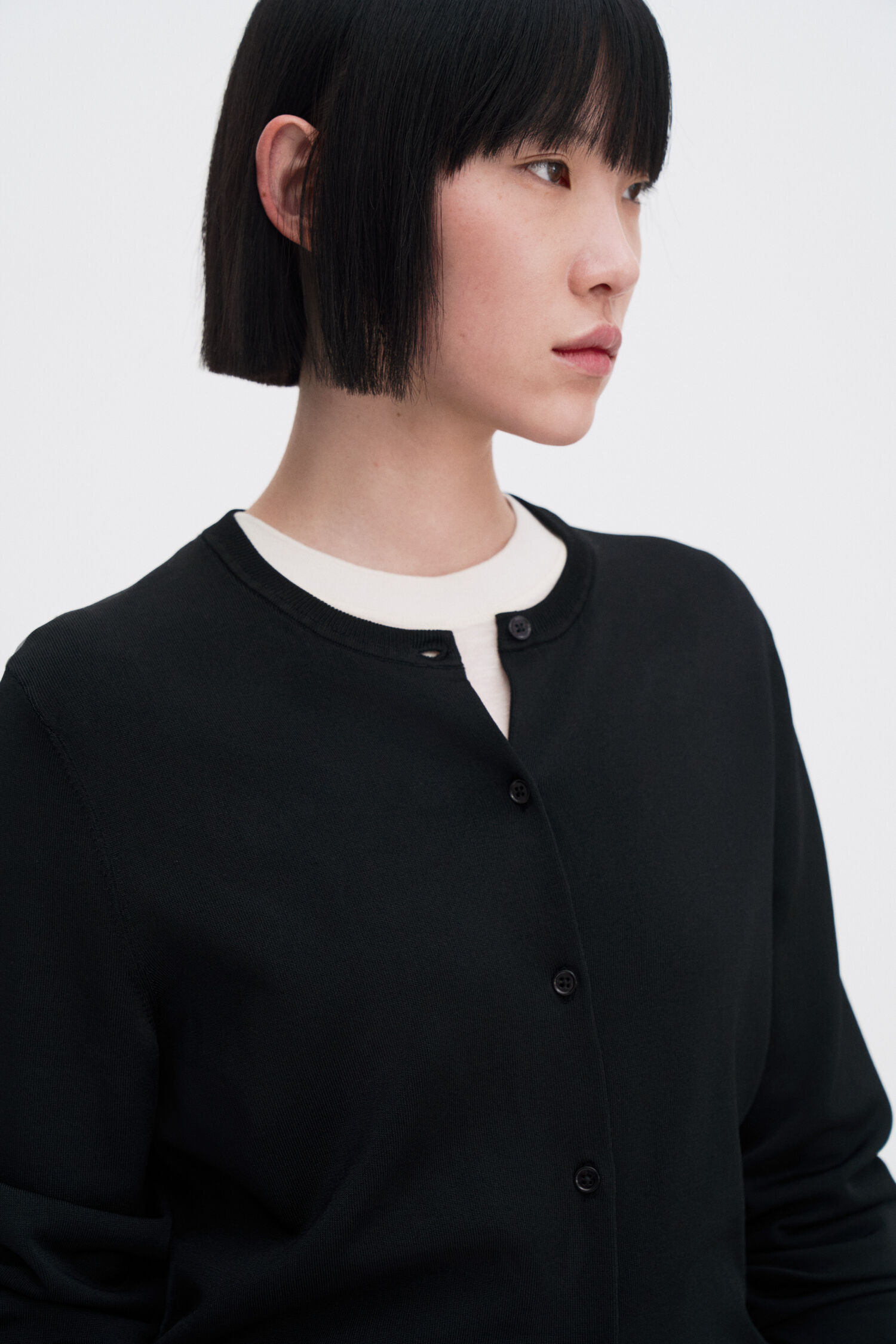 Glossy Knit Cardigan